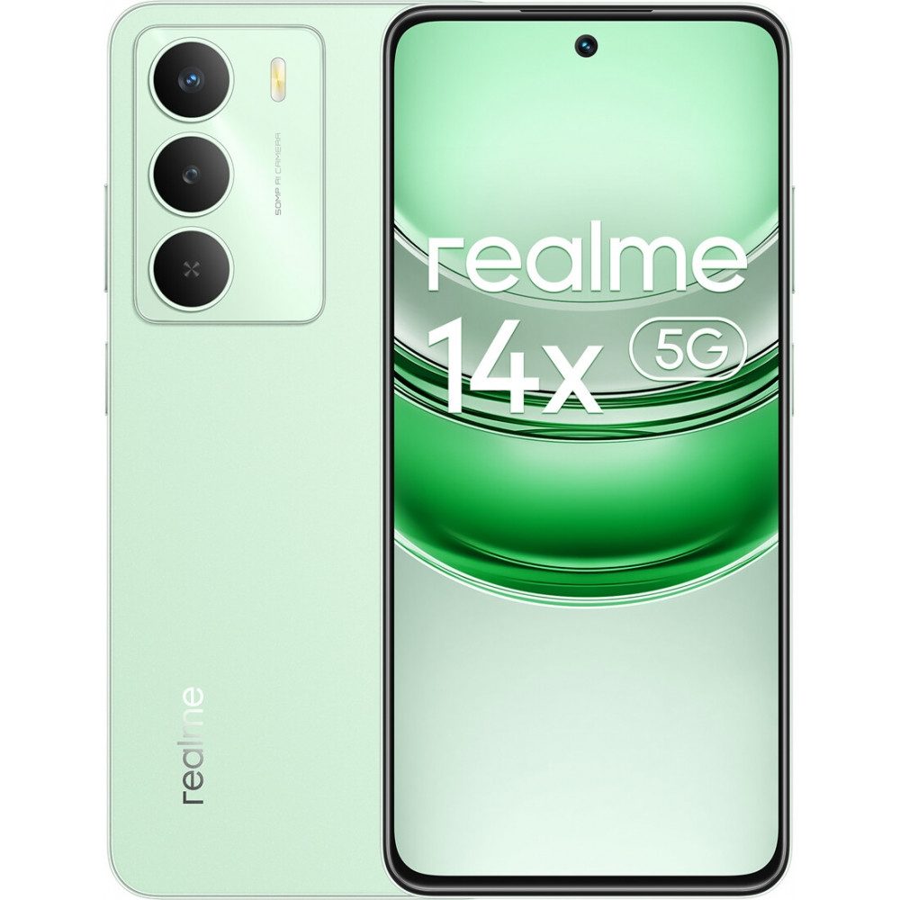 Realme 14X 5G 256 GB / 8 GB - Smartphone - peridot green Smartphone (6,67 Zoll)