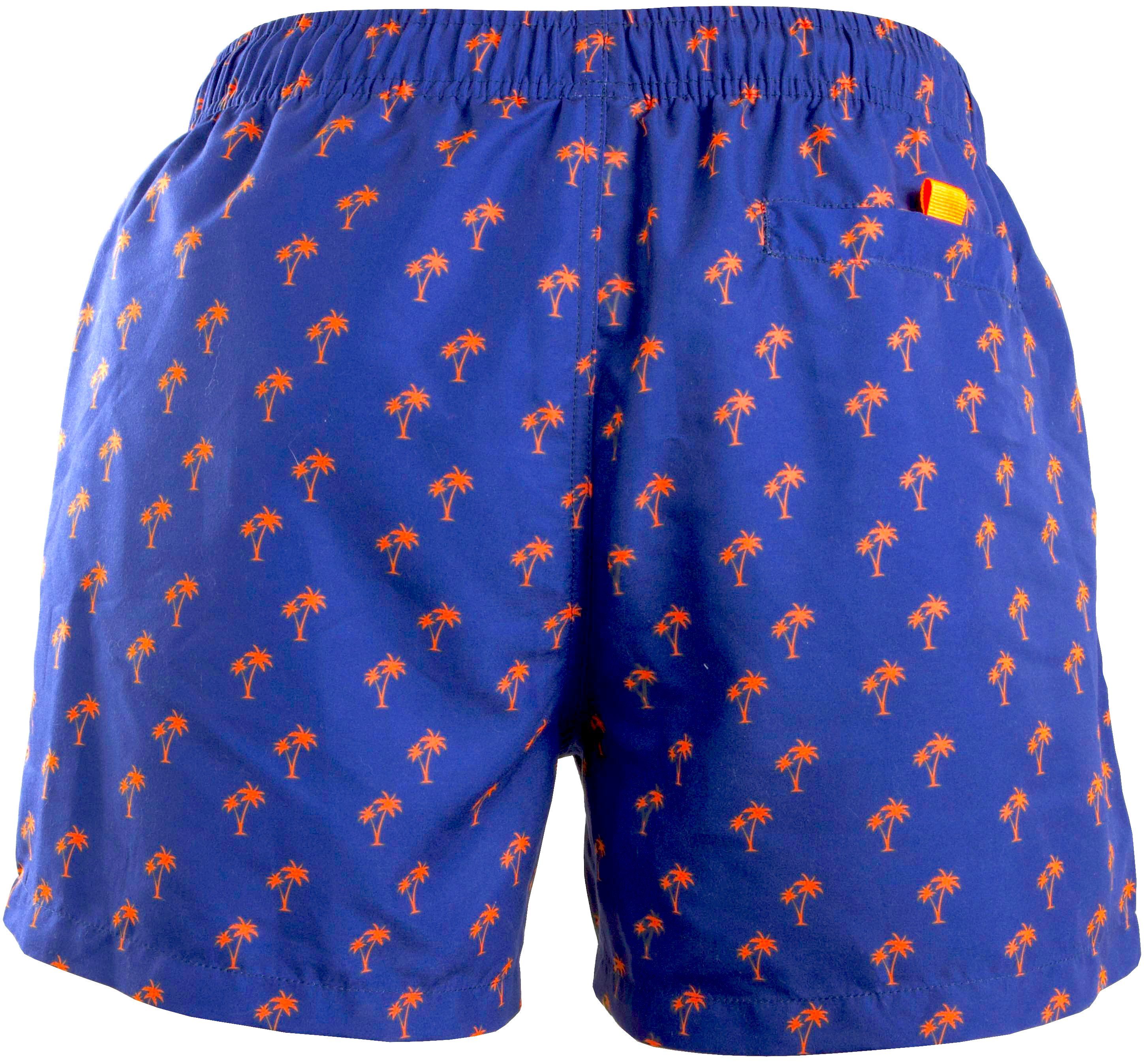 Luvanni Badehose Badehose Herren Schnelltrocknende Beachshorts Boardshorts Badeshorts Palmen Muster Schwimmhose Männer Shorts Hose Streifenmuster