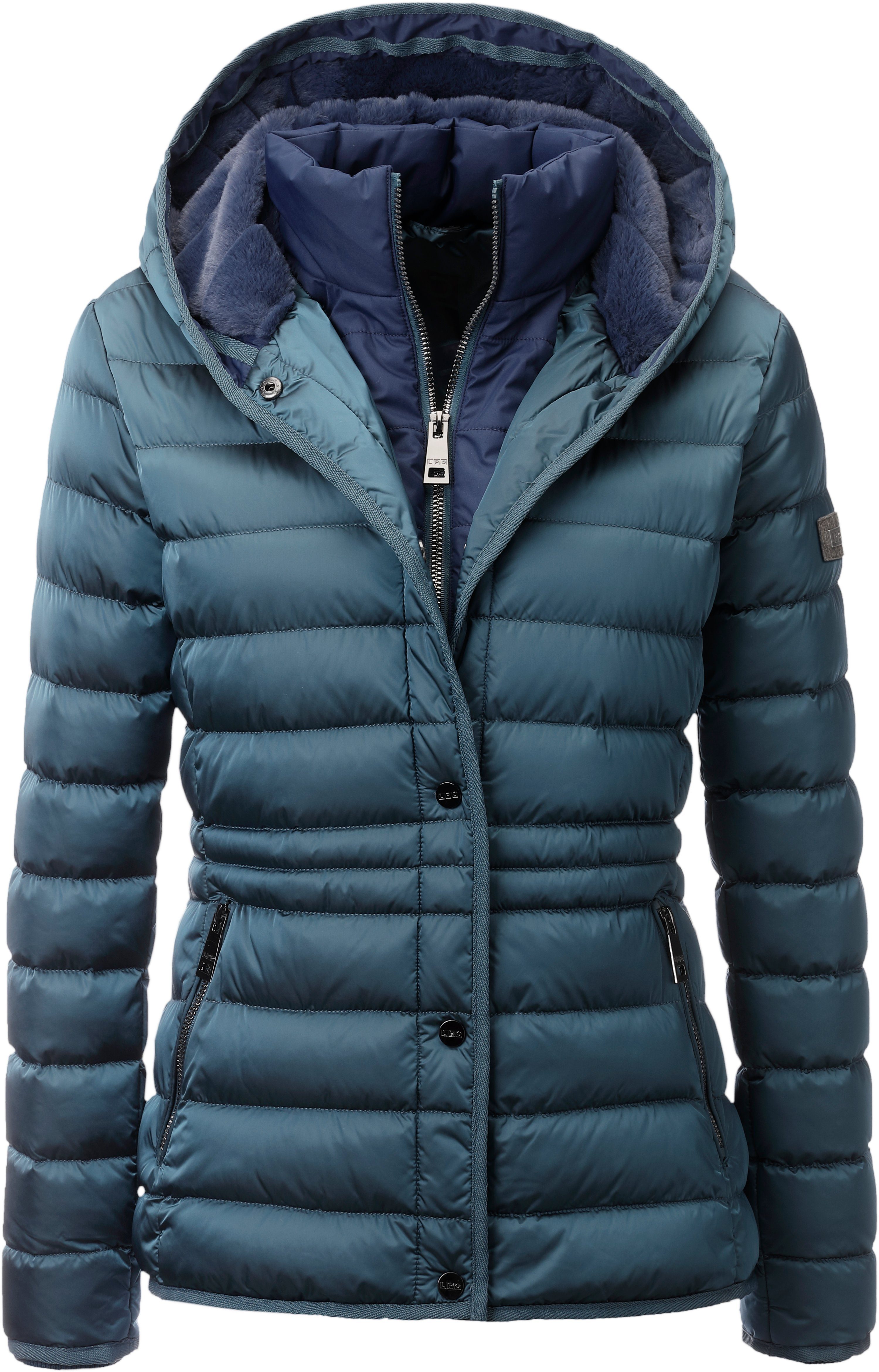 DEPROC Active Steppjacke in NEW edler stargazer Doppeljackenoptik Women CS II blue GILMOUR VAIL