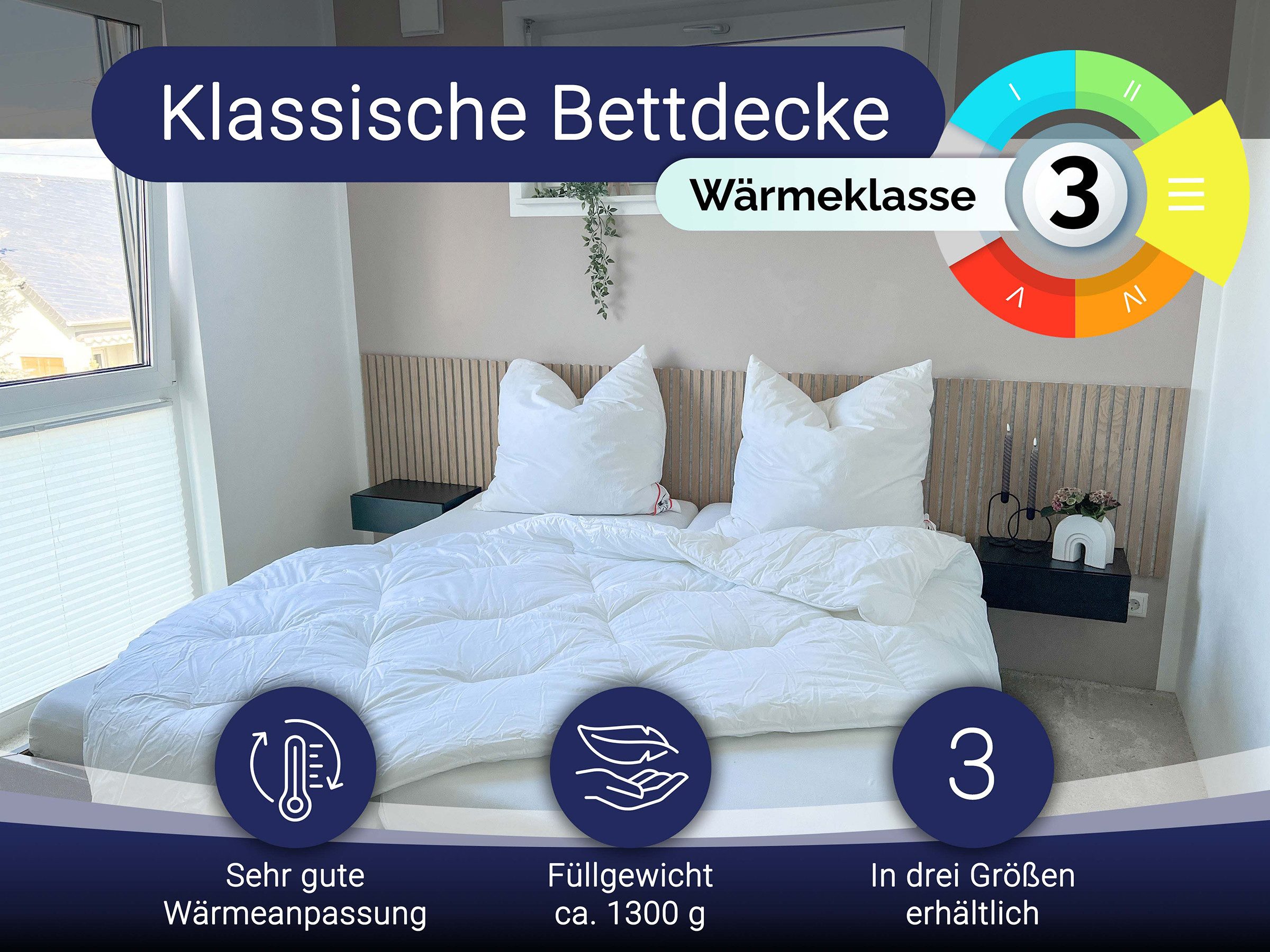 ZOLLNER Microfaserbettdecke, 135 x 200 cm, günstig online kaufen