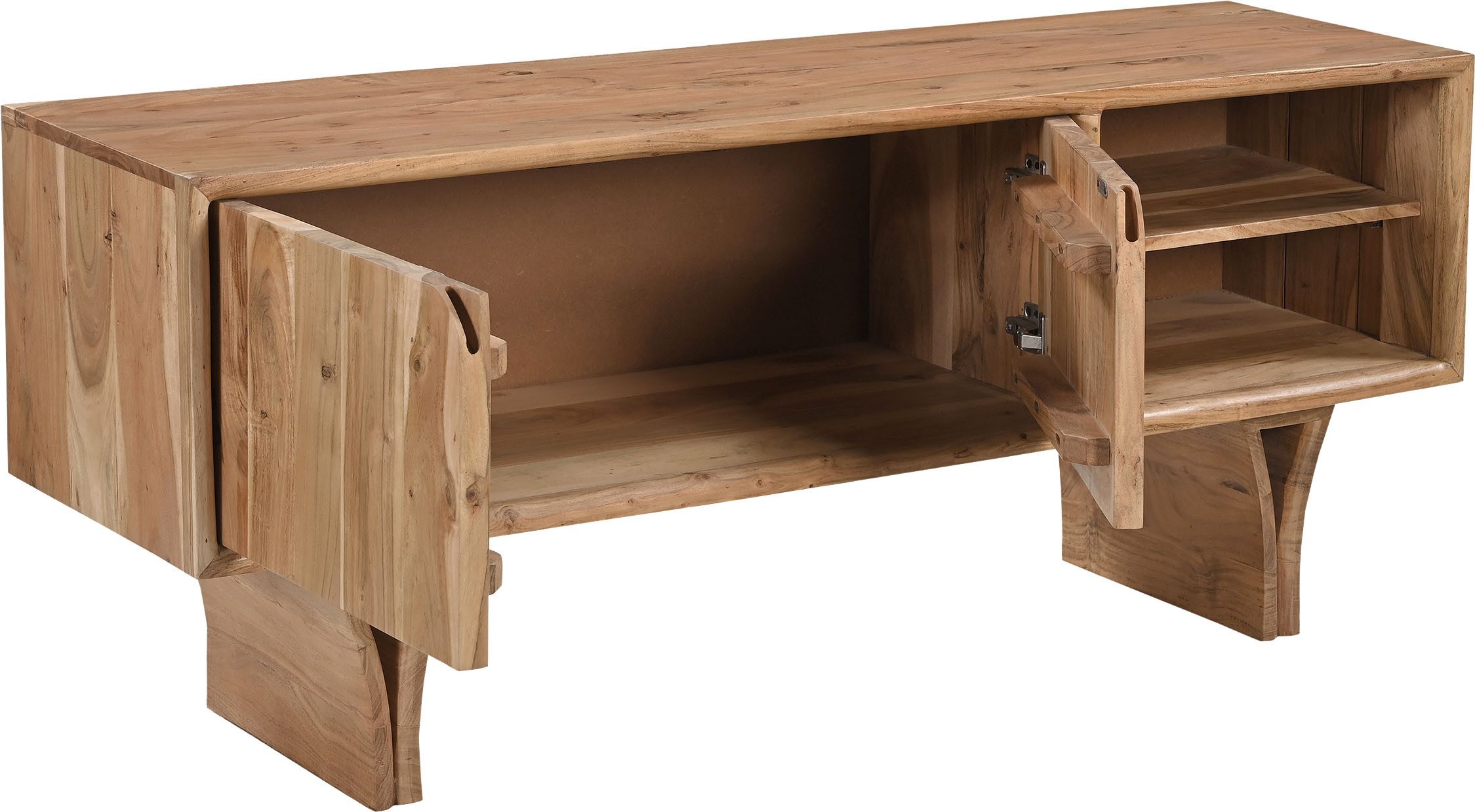 SIT Lowboard ACACIA WAVE (1 St), extravagantes Holzwangengestell