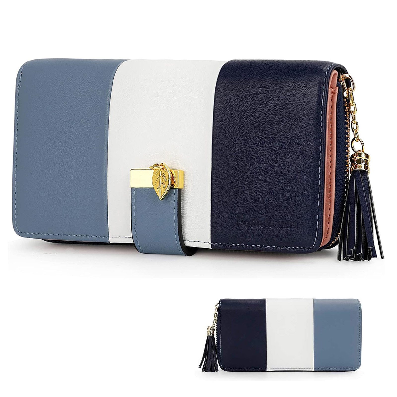 OKWISH Geldbörse Damen Geldbeutel Portmonee Kunstleder Portemonnaie (Brieft günstig online kaufen