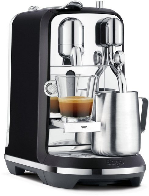 Nespresso Kapselmaschine CreatistaPlus SNE800BTR2EGE1 mit Edelstahlkännchen, inkl. Willkommenspaket mit 14 Kapseln