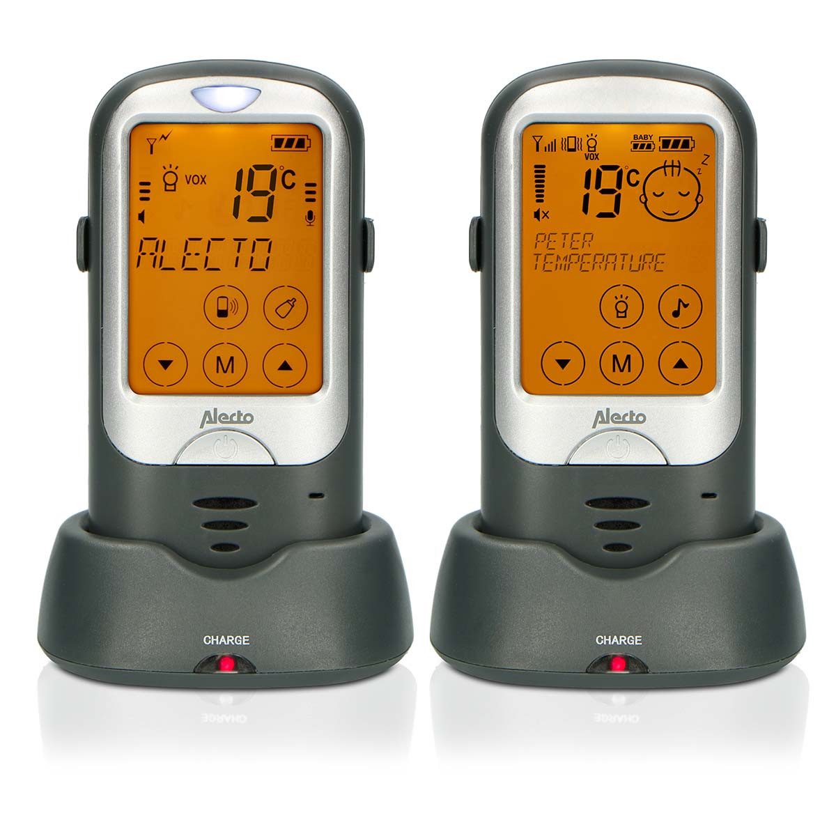 Alecto Video-Babyphone DBX68GS, 2-tlg., Outdoor Babyphone, 1000m Reichweite, -15°C bis +50°C, 2.5" Touch