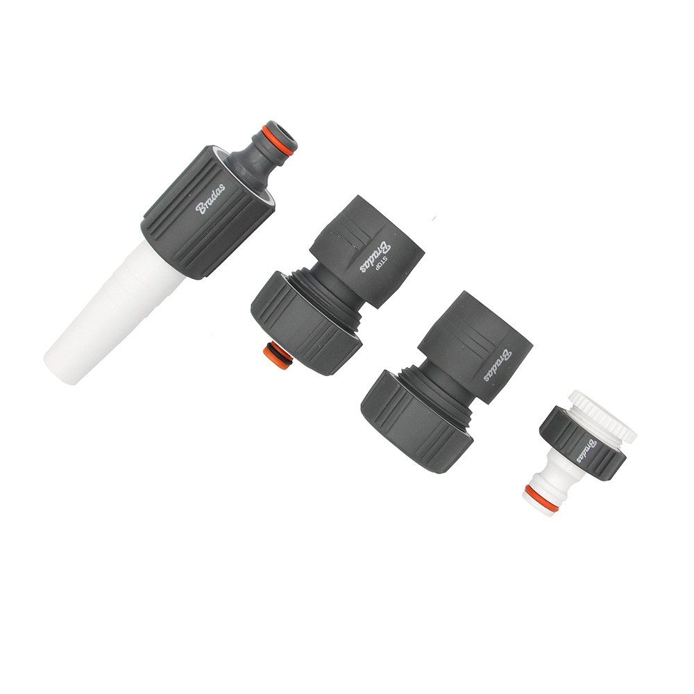 Schlauchadapter 4-teiliges Sprühset 3/4 Bradas WHITE LINE SOFT