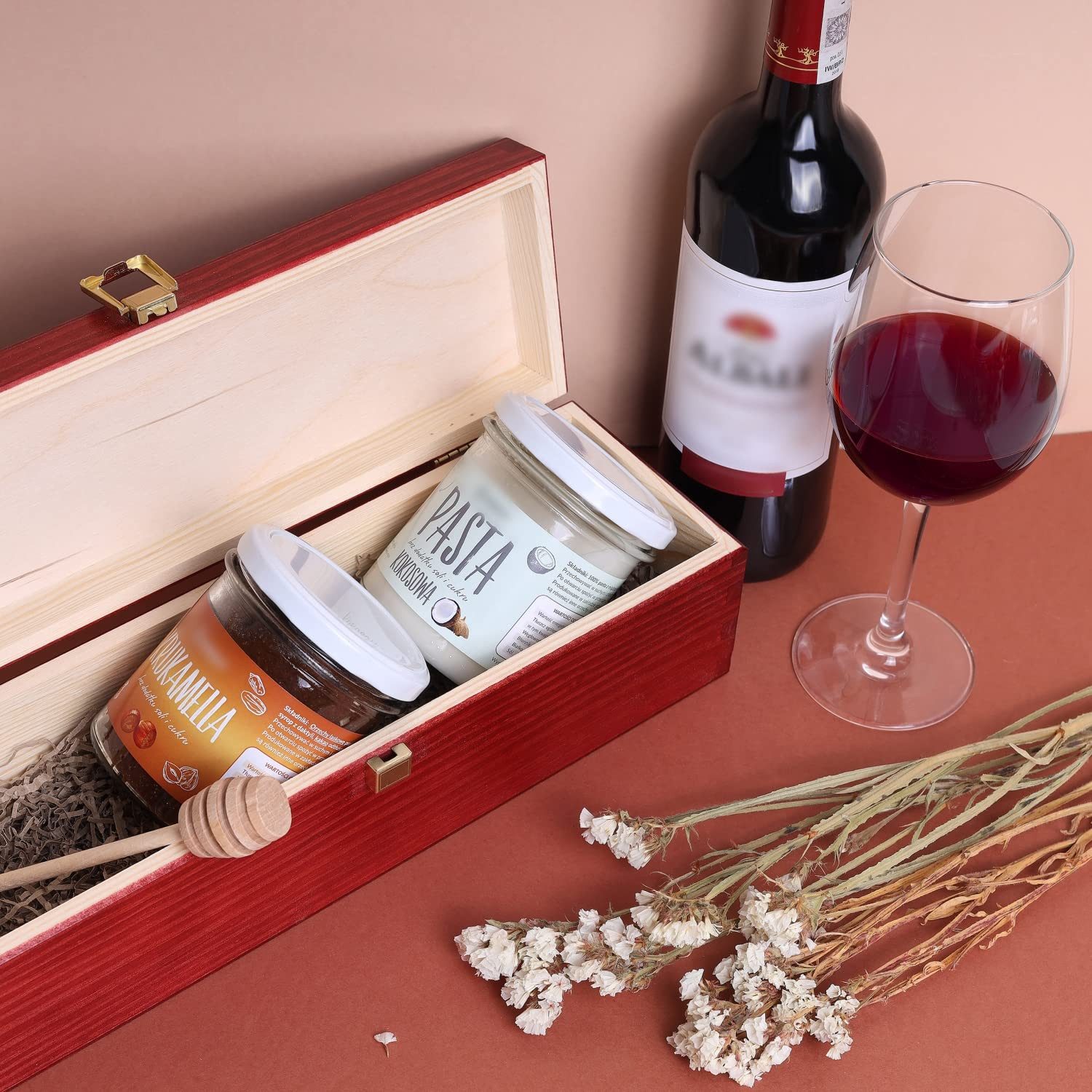 Creative Deco Holzkiste Wein Box für 1 Flasche