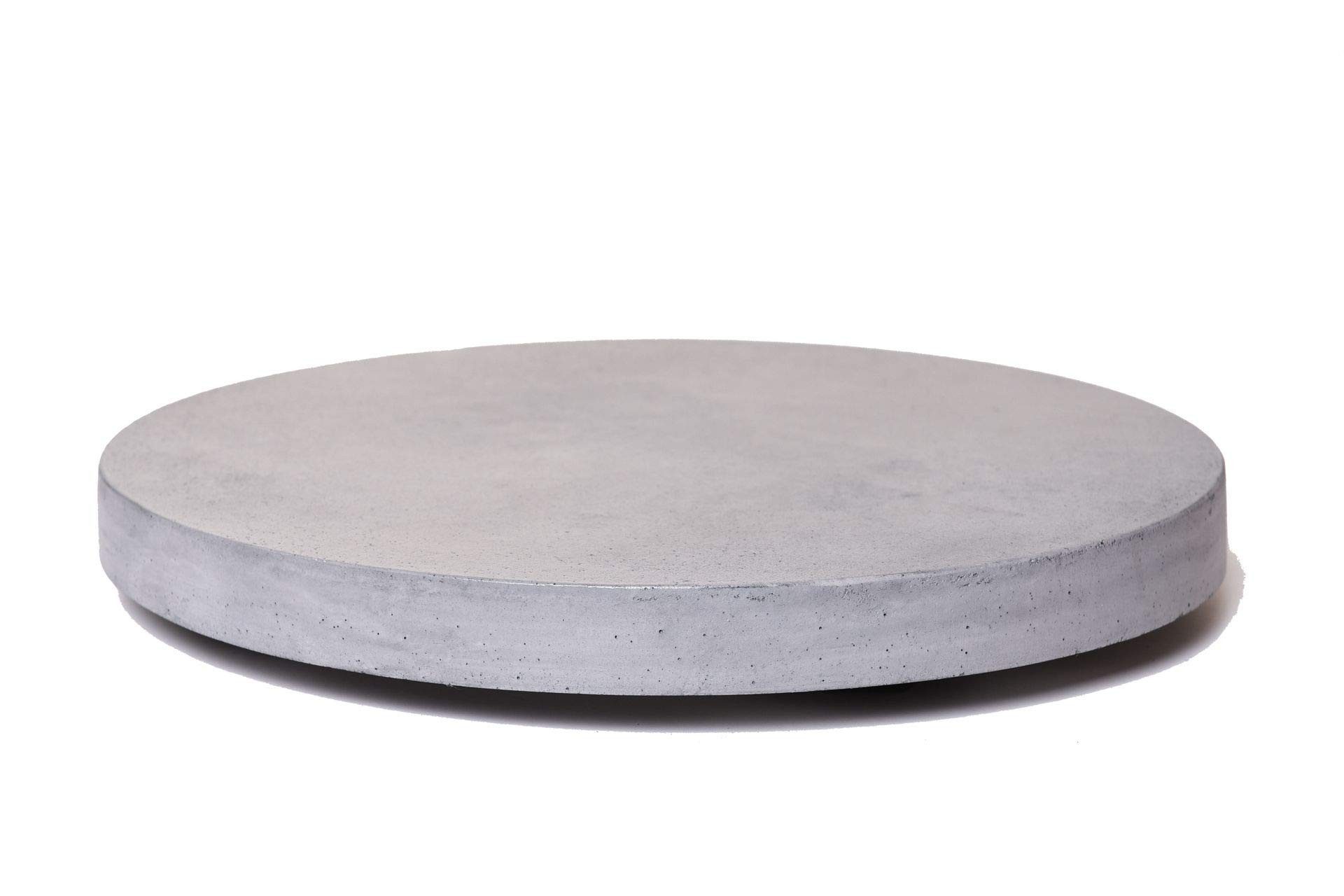 VIVANNO Pflanzenroller Kunststein MOVO Rund - Grau Matt, (1-St), 28x4 cm günstig online kaufen