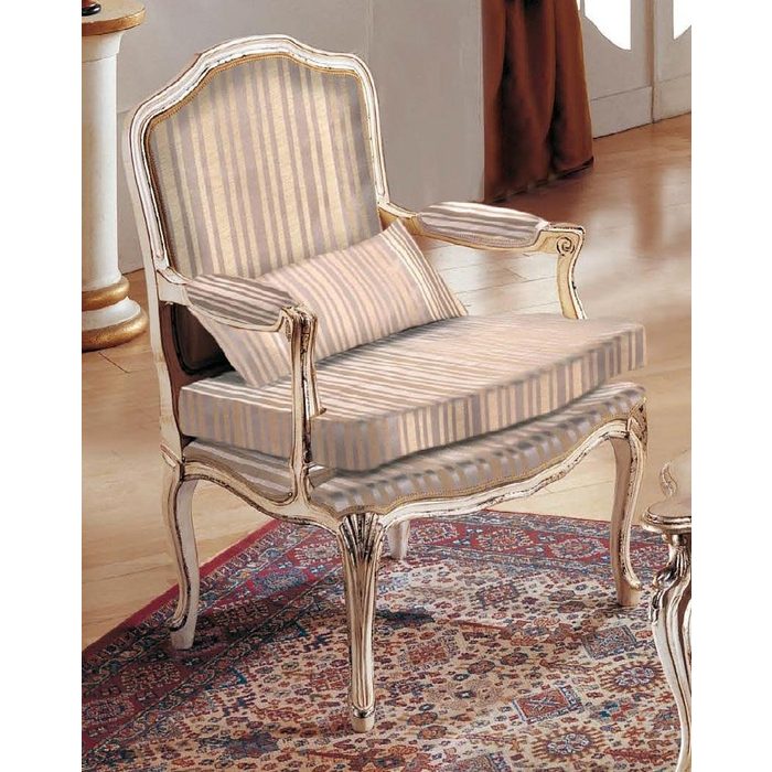 JVmoebel Sessel Sessel 1 Sitzer Sofas Sitz Stoff Wohnzimmer Textil Luxus Thorn