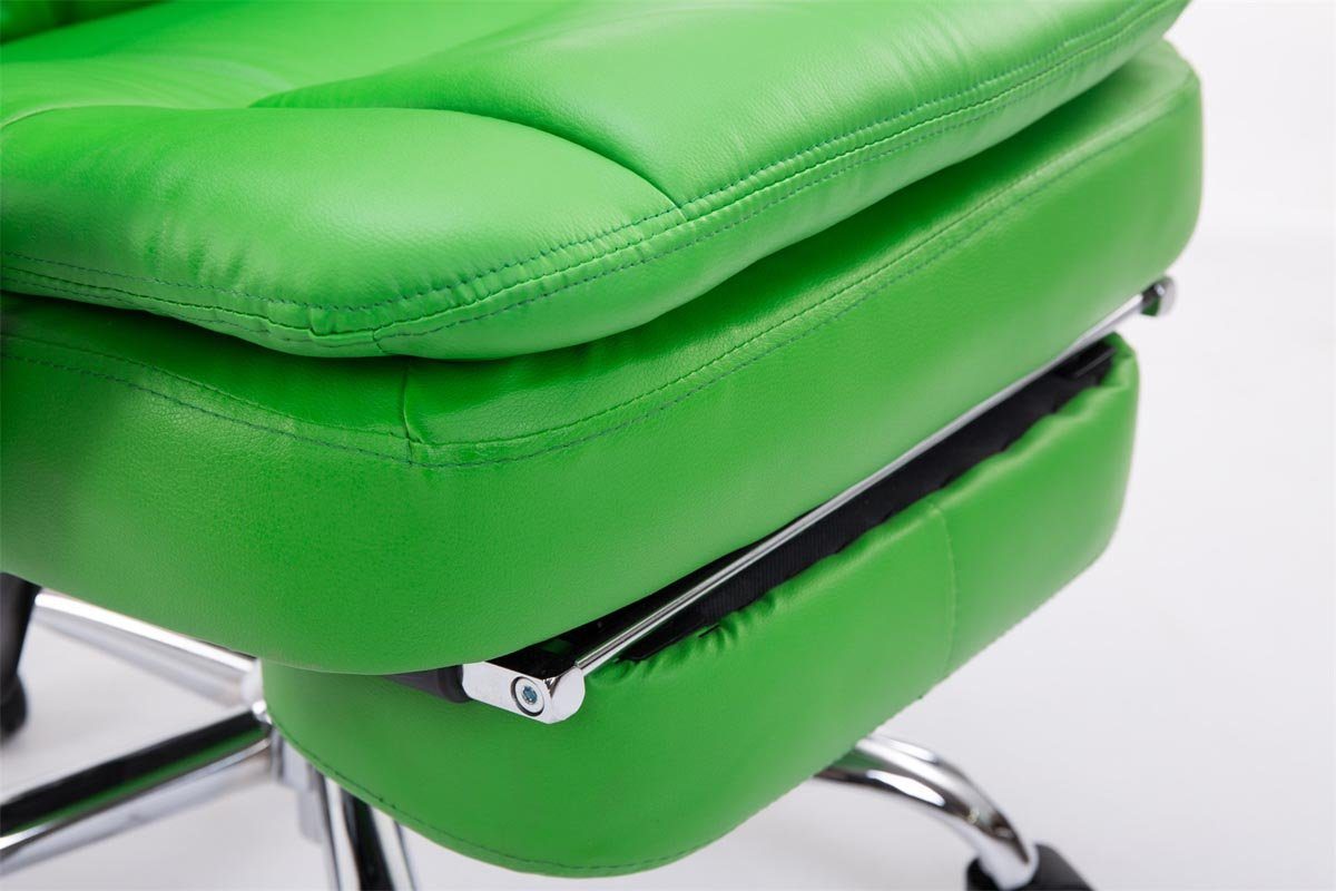 CLP ausziehbar grün mit Fußstütze XL Troy, Schreibtischstuhl