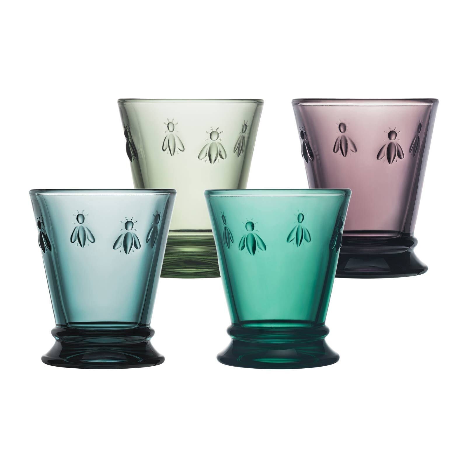 La Rochere Glas Biene Abeille Wassergläser 260 ml 4er Set, 4-tlg., Glas