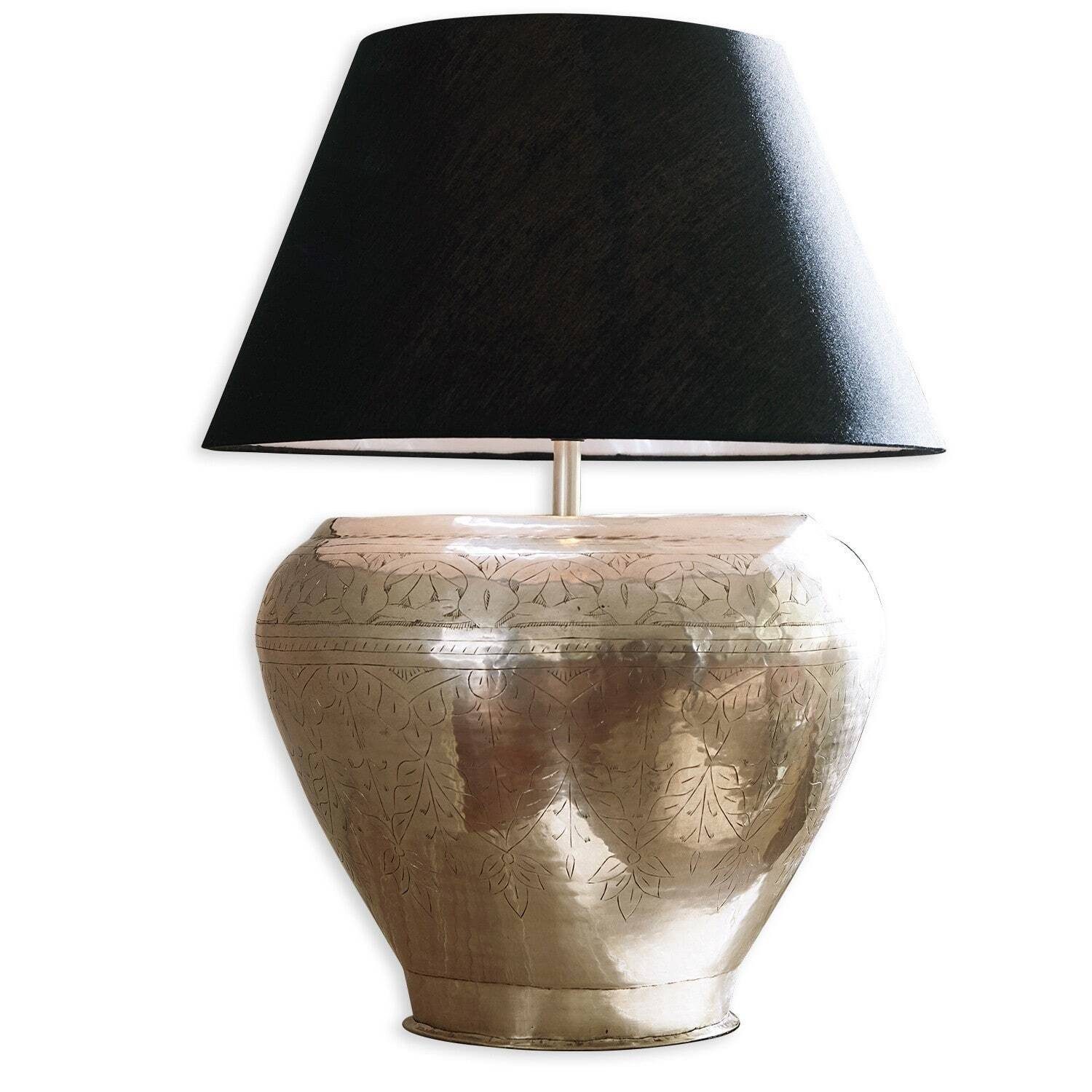 Mirabeau Tischleuchte Tischlampe Catia schwarz/silber günstig online kaufen