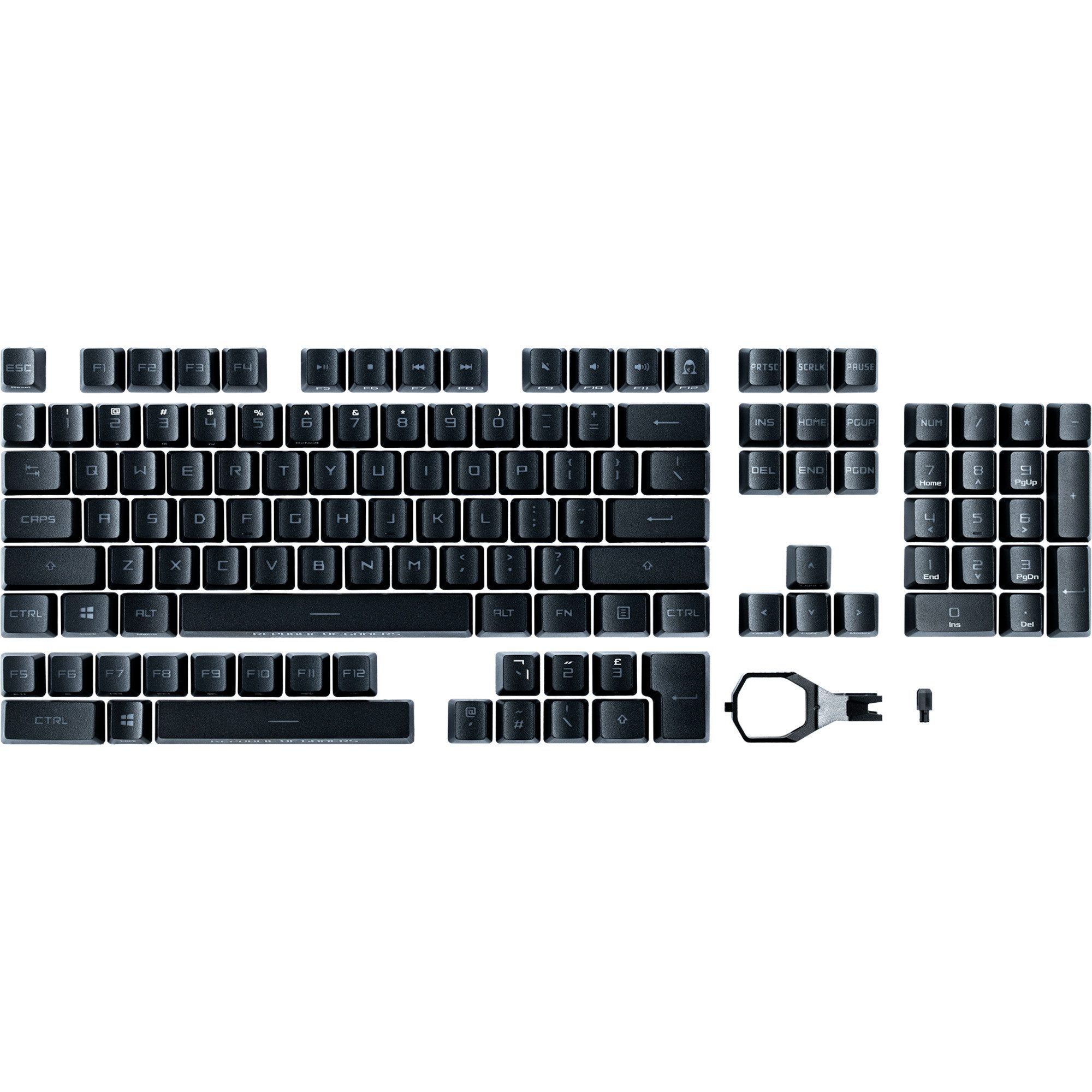 Asus Tastatur-Tastenkappen ASUS ROG PBT Doubleshot Keycap-Set für ROG RX
