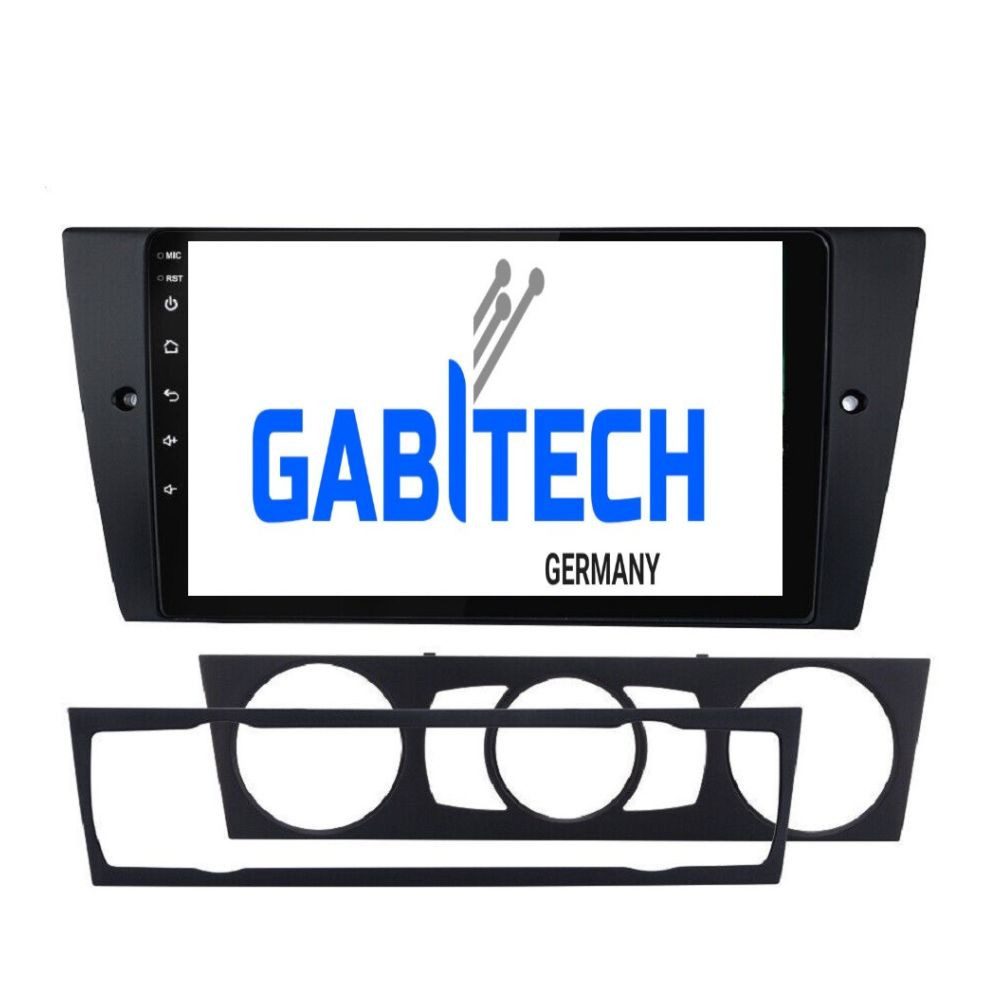 GABITECH 9'' Android 13 Autoradio GPS Navi für BMW 3er E90 E92 E93 2005-2012 Autoradio (Drahtloses Apple Carplay und Android Auto)