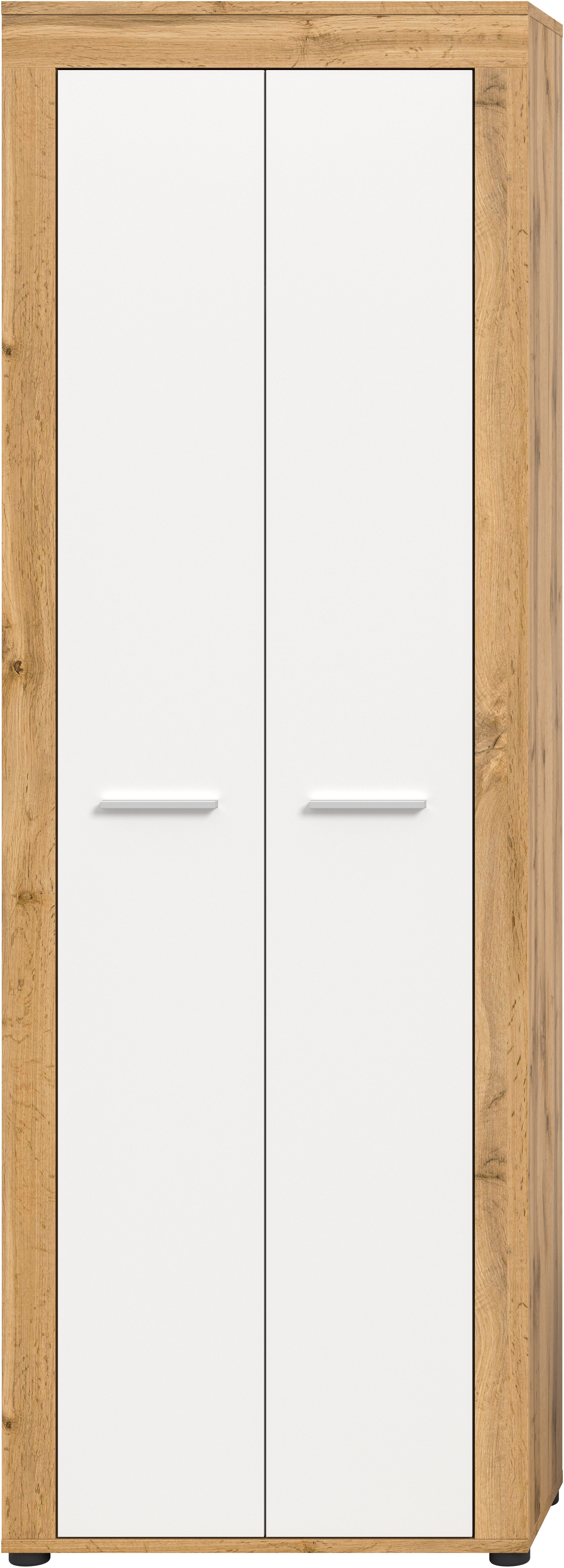 OTTO home Garderobenschrank AOSTA, Höhe 191cm, 2 Türen, 1 Boden, 1 Kleiderstange (1-St., in verschiedenen Farbausführungen erhältlich, individuell kombinierbar) Flurschrank, Kleiderschrank, Hochschrank, Garderobe, Flur, Schrank