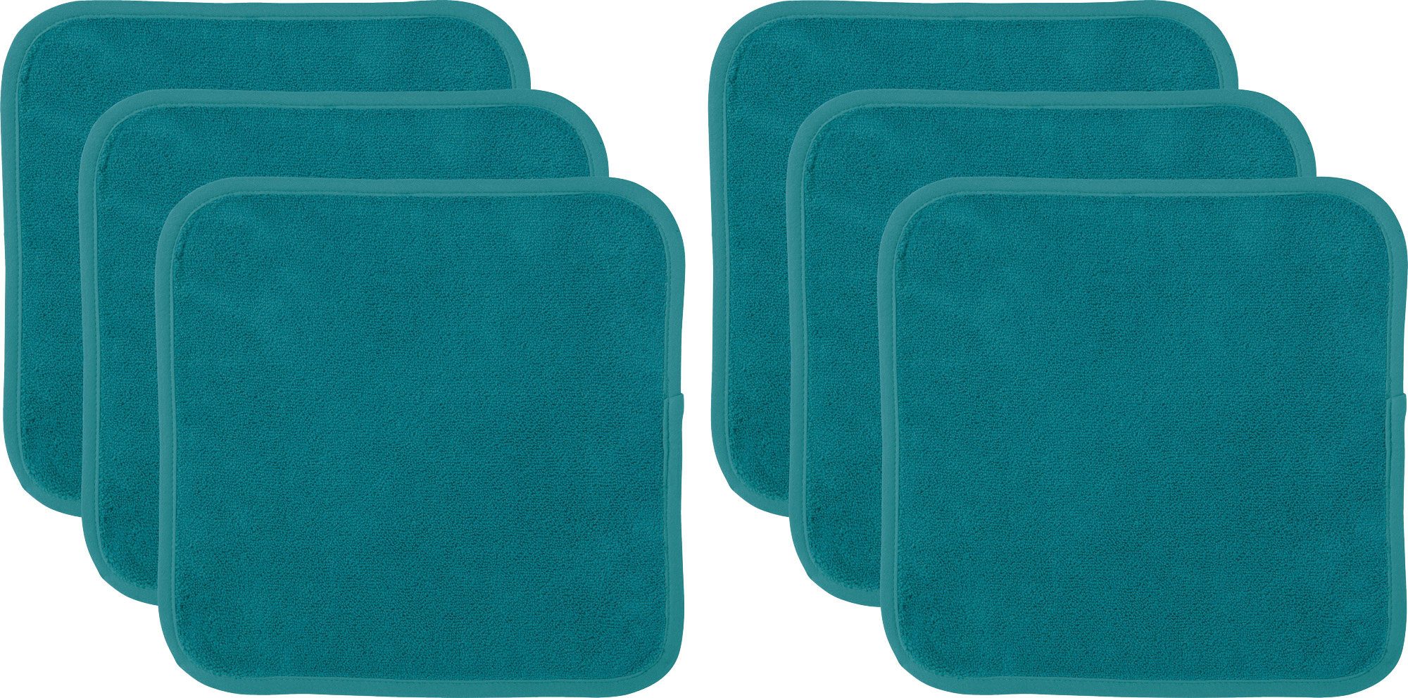 Erwin Müller Seiftuch Abschminktuch 6er-Pack, Microfaser, Microfaser Uni