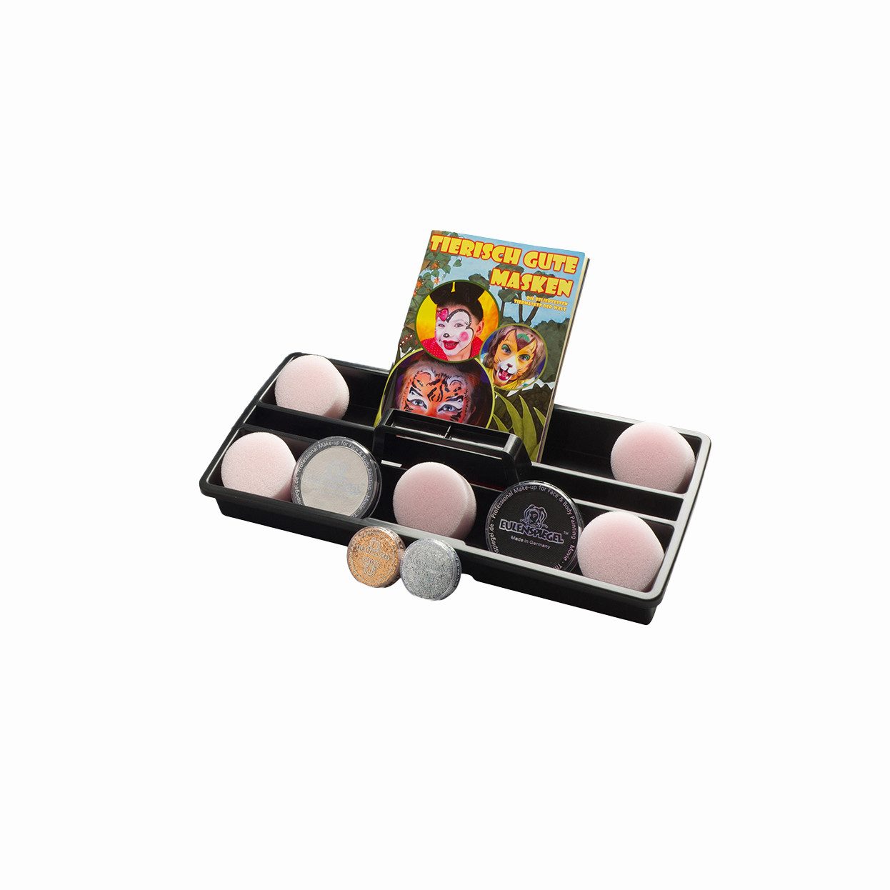 Eulenspiegel Schmink-Koffer Eulenspiegel Tiermasken Schmink-Koffer Make-up Set, 1-tlg., Qualitätsprodukt 'Made in Germany', dermatologisch getestet