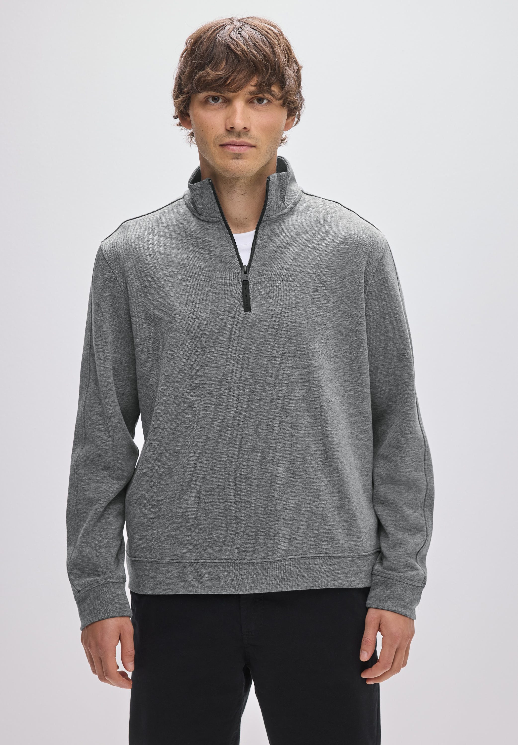 STREET ONE MEN Rollkragenpullover im soften Baumwoll-Mix günstig online kaufen