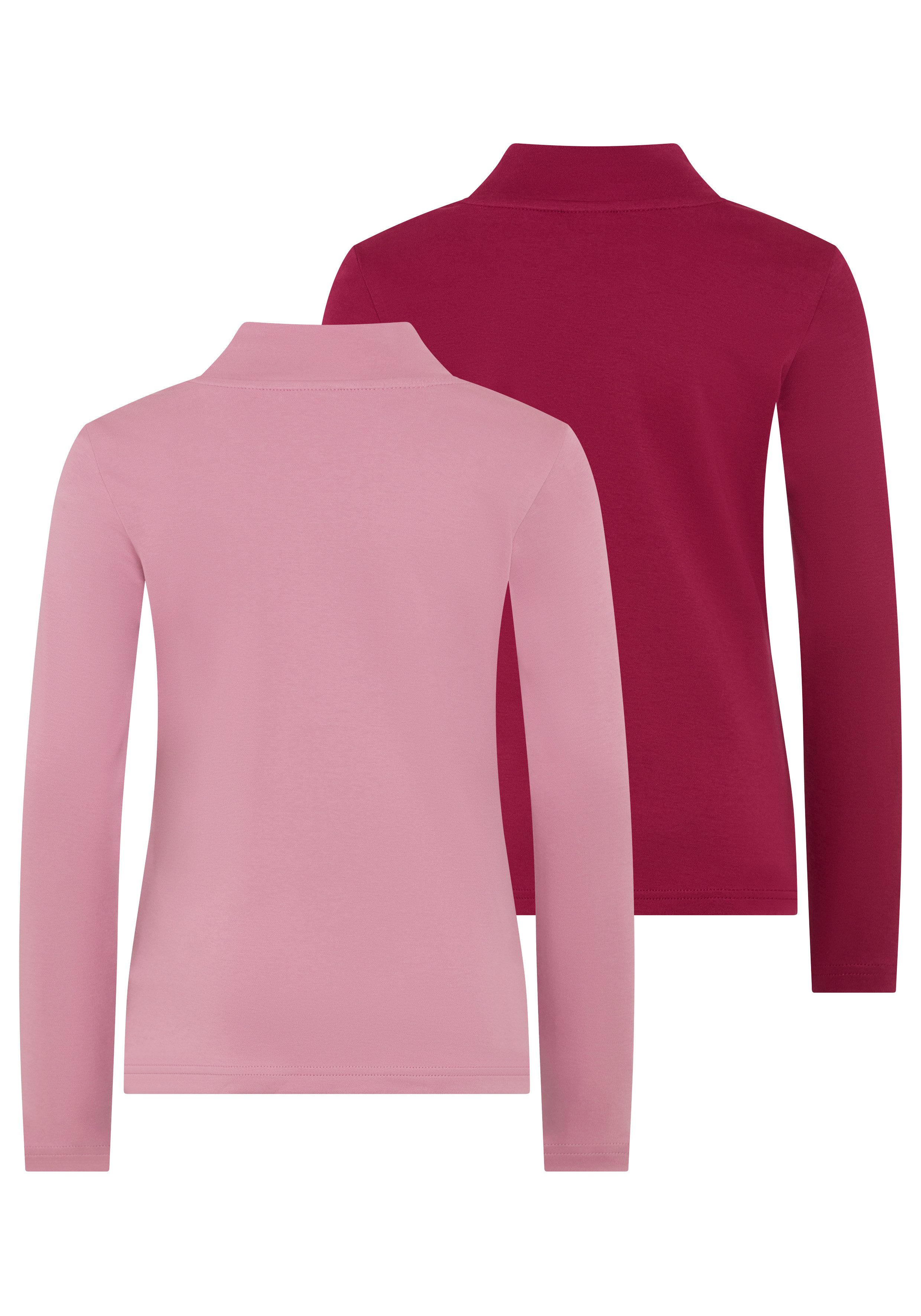 H.I.S Langarmshirt 2er Packung Shirts in Interlockware, kurze Form (Packung, 2) mit Langarm, mit Rollkragen und Rundhalsausschnitt, unifarben. € 24,99, (€ 12,50 pro 1 Stk).