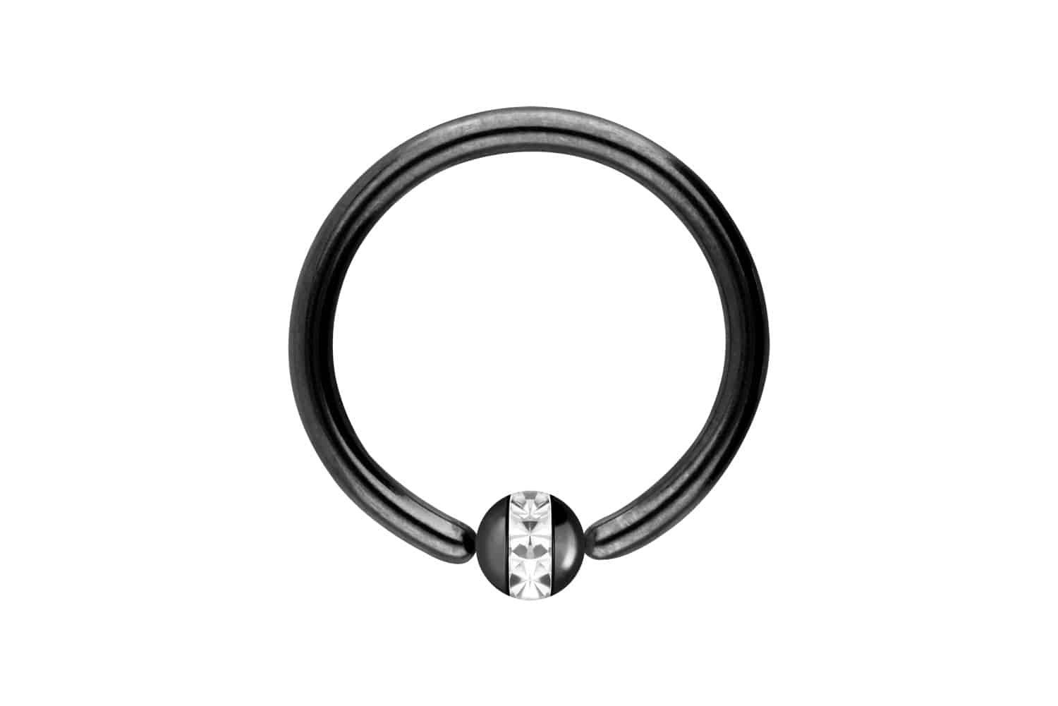 PIERCINGLINE Nasenpiercing Chirurgenstahl Klemmkugelring EPOXY-RING-KUGEL (Klemm-Ringe, 1-tlg)