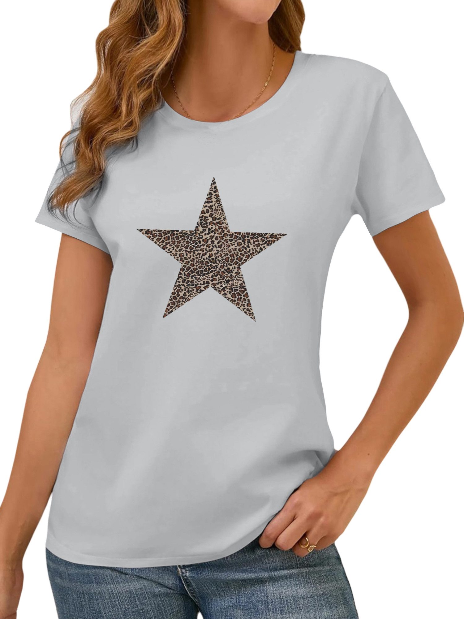 PYL T-Shirt Damen bequemes Sommer Basic-Shirts günstig online kaufen