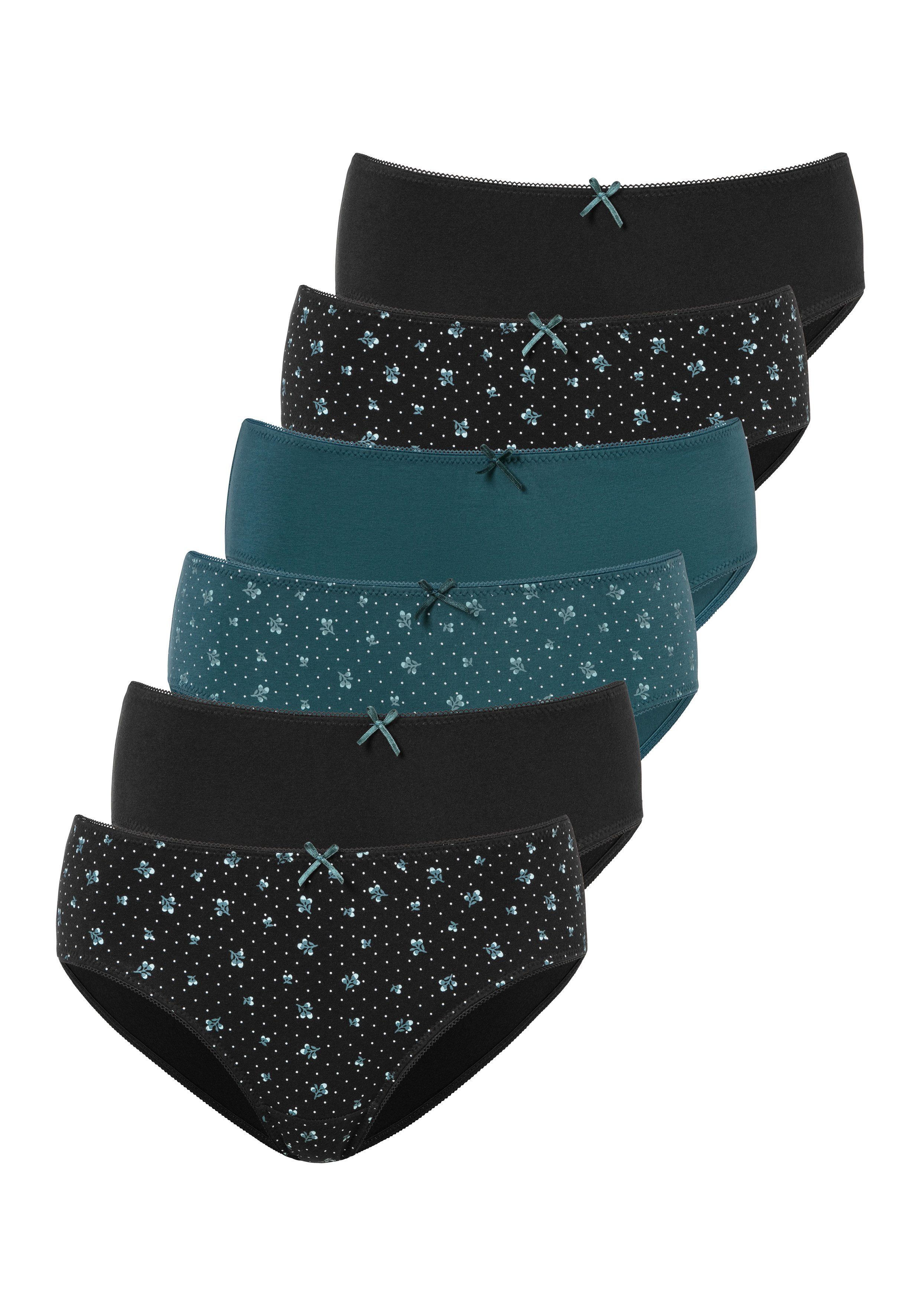 petite fleur Jazz-Pants Slips (6er-Pack) aus elastischer Baumwolle
