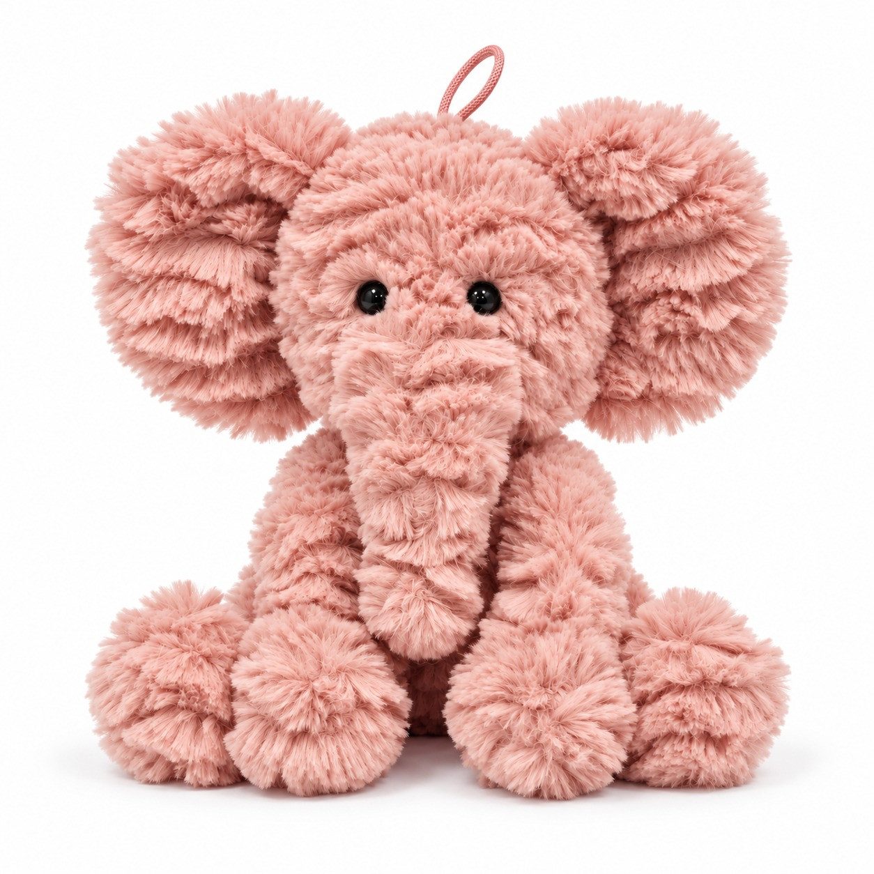 Jafri Toys Kuscheltier Elefant zottelig rosa 20cm Stofftier superweich Plüschtier (Set, 1-St., Geschenk-Set), Zottelig weicher Elefant mit großen Ohren & langem Rüssel 20 cm