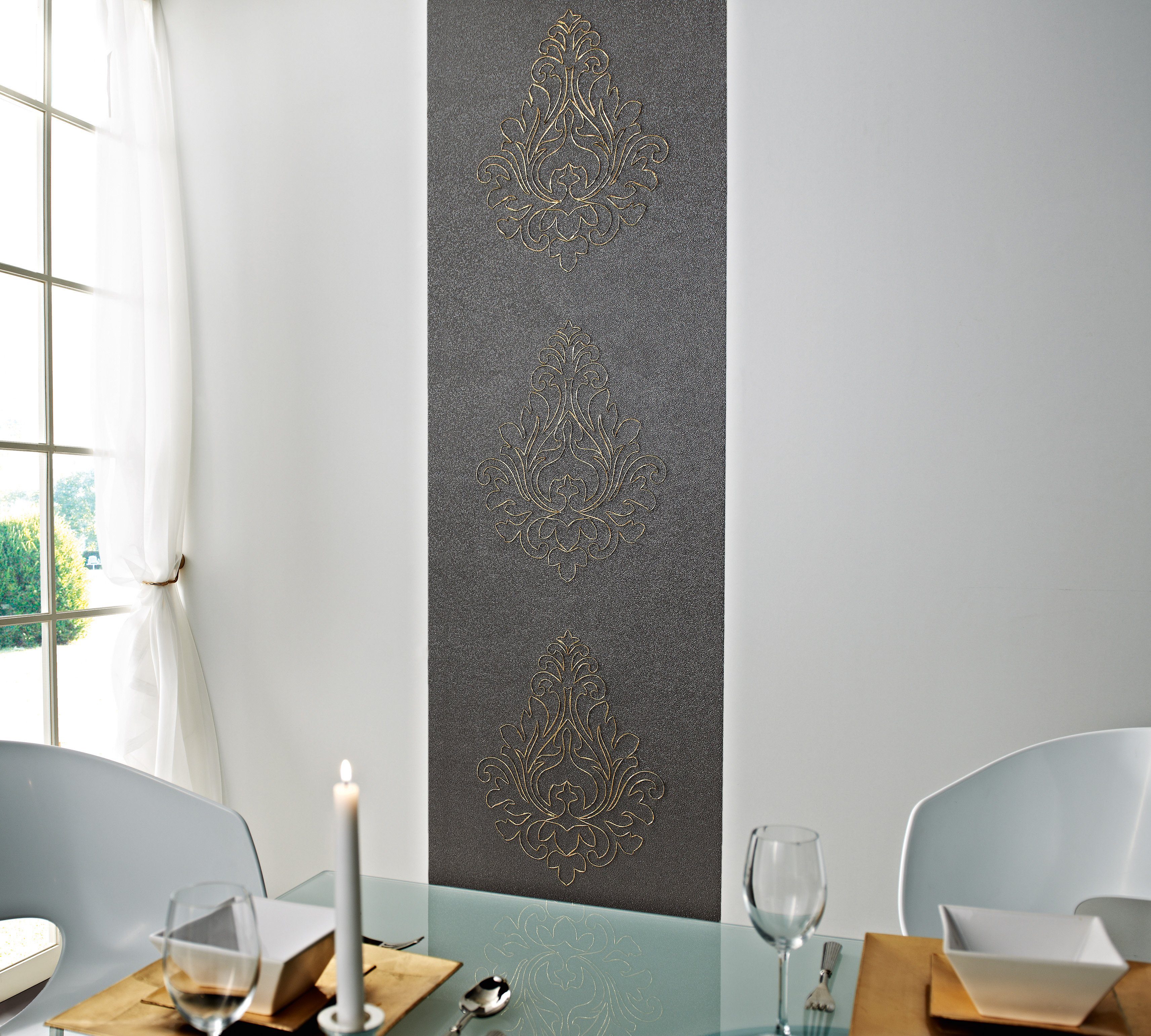 Architects Paper Fototapete Architects Paper Nobile, Barock Tapete, grau, schwarz 969824