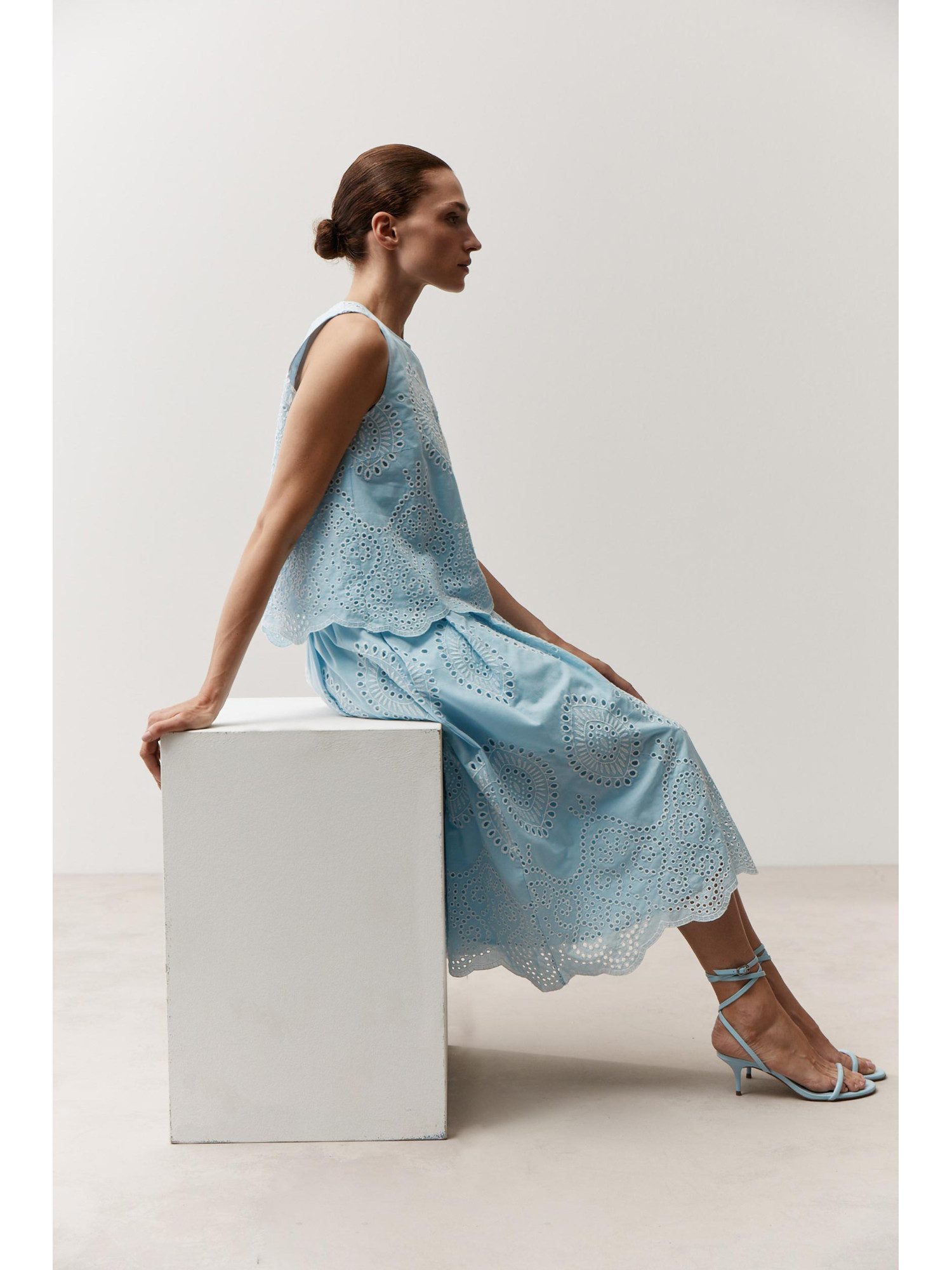 MORE&MORE Blusentop süßes, feminines Spitzentop günstig online kaufen