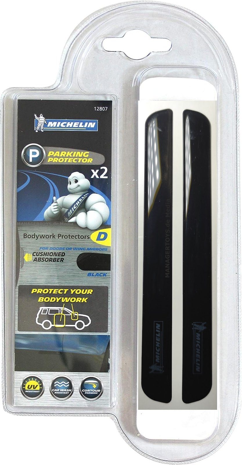 Michelin Zierleisten-Aufkleber Spiegelschoner 2 x 15 cm Auto