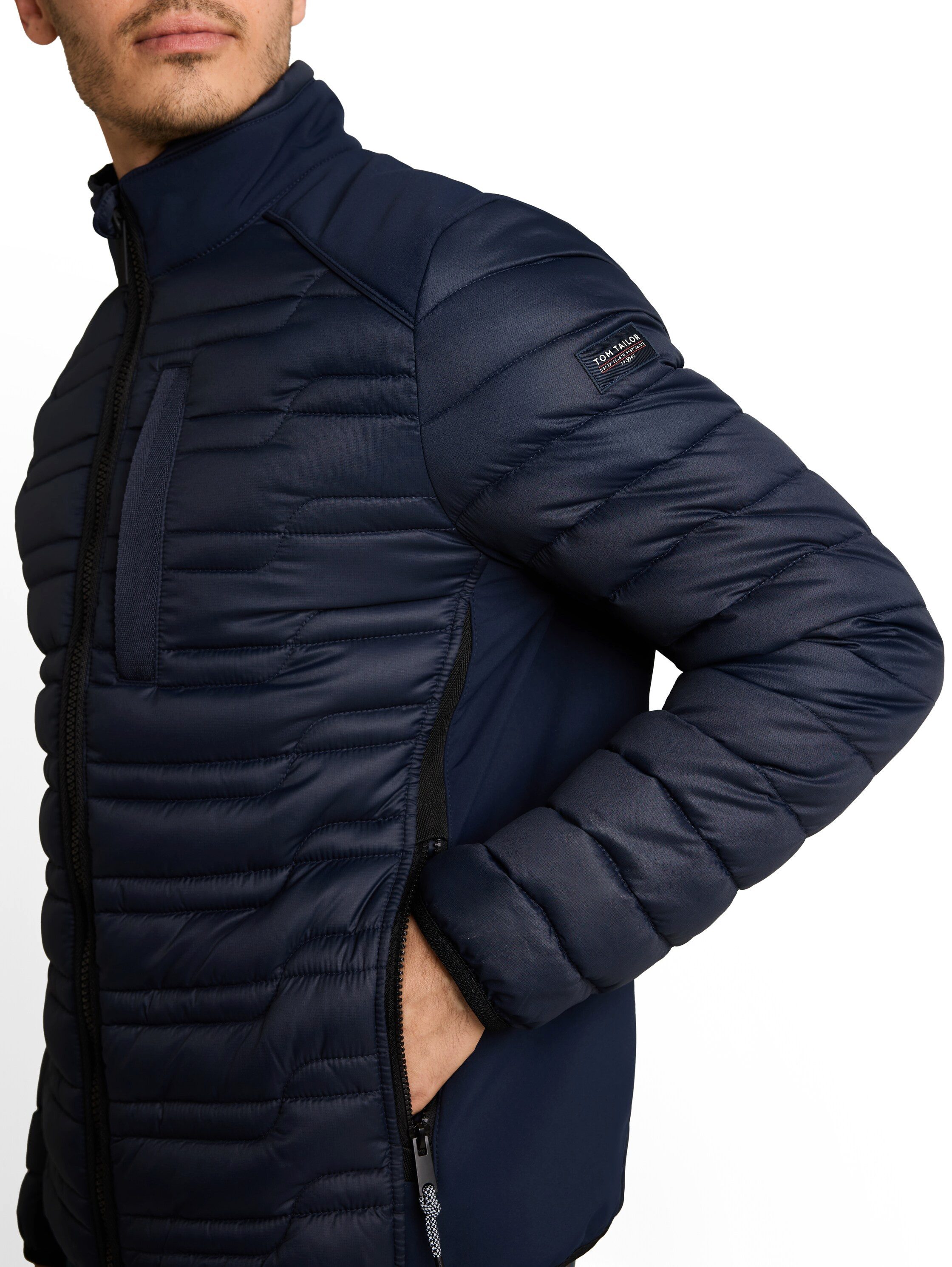 TOM TAILOR Steppjacke mit Stehkragen und Reißverschluss