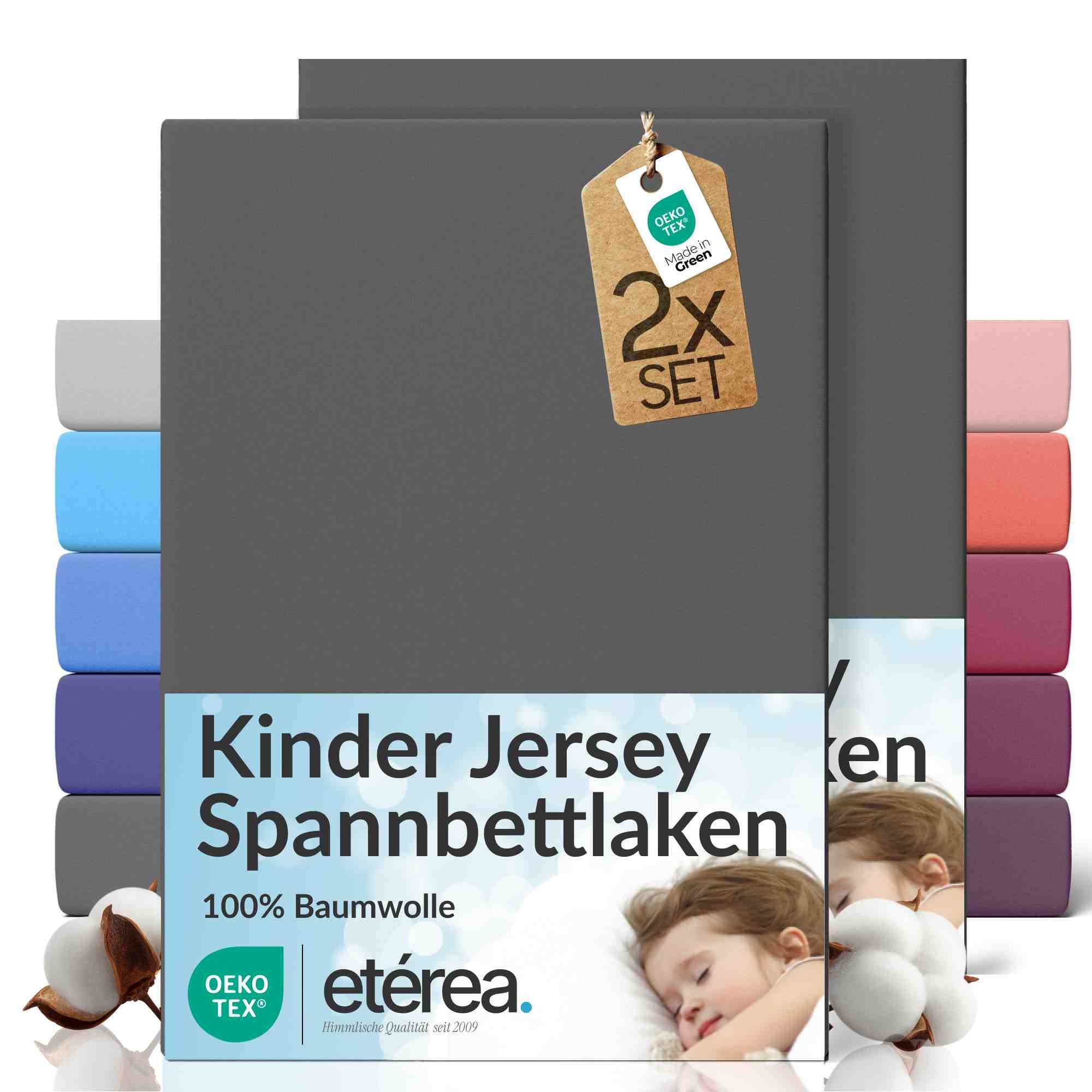 etérea Himmlische Qualität Spannbettlaken etérea Comfort Jersey 2er Set Spannbettlaken, Jersey, Gummizug: rundum, (2 Stück)