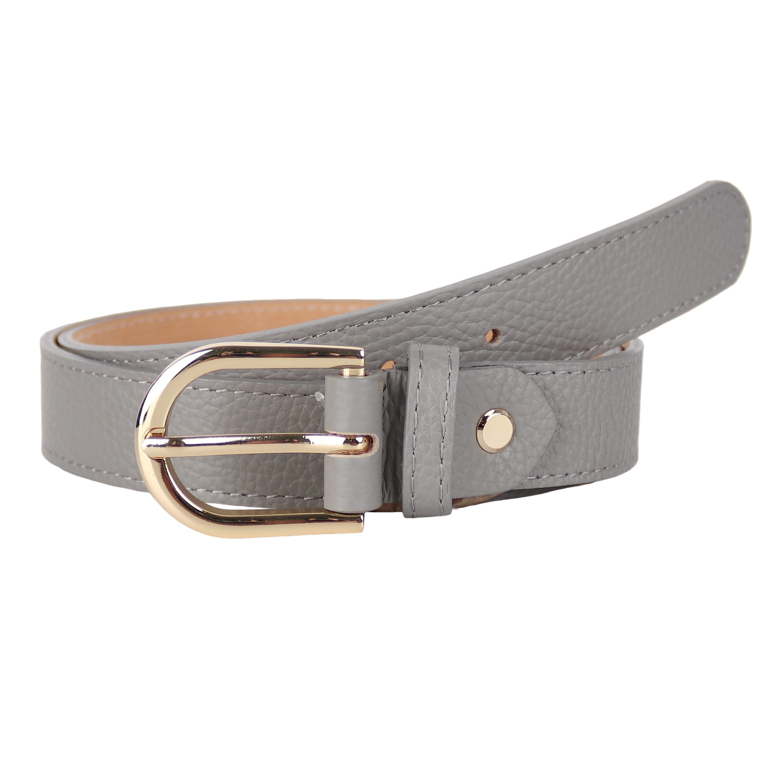 MIRROSI Ledergürtel Damen Herren Gürtel, Made in Italy, 3cm breit (Passt fast zu jeder Hosenschlaufe, aus Echtem Leder)