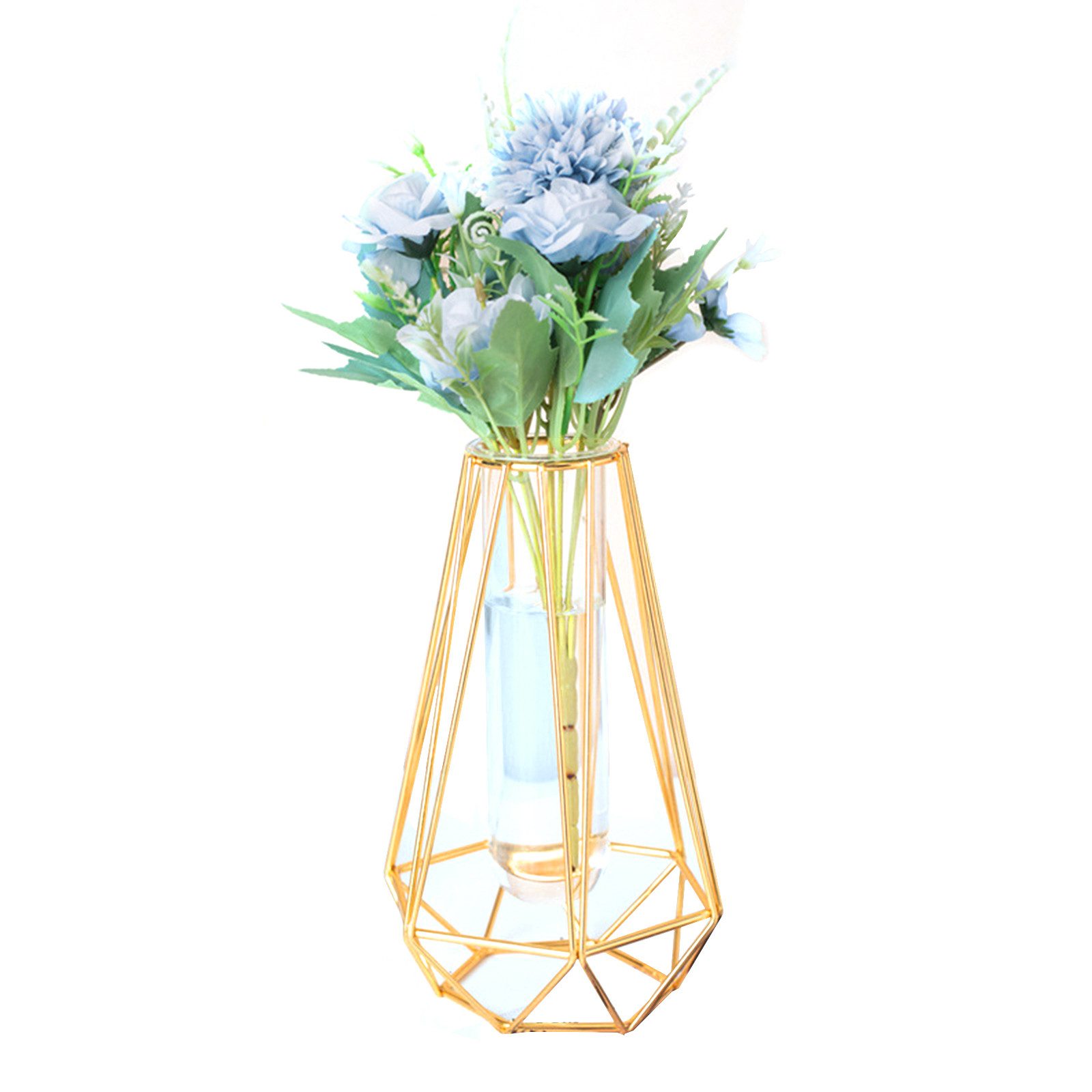 TWSOUL Dekovase Glas Gold Vase Für günstig online kaufen
