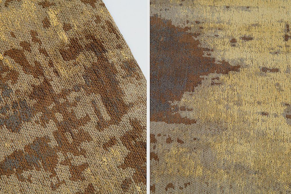 riess-ambiente Teppich MODERN ART 240x160cm sand braun, rechteckig, Höhe: 10 mm, Used Look · Vintage Muster · Wohnzimmer