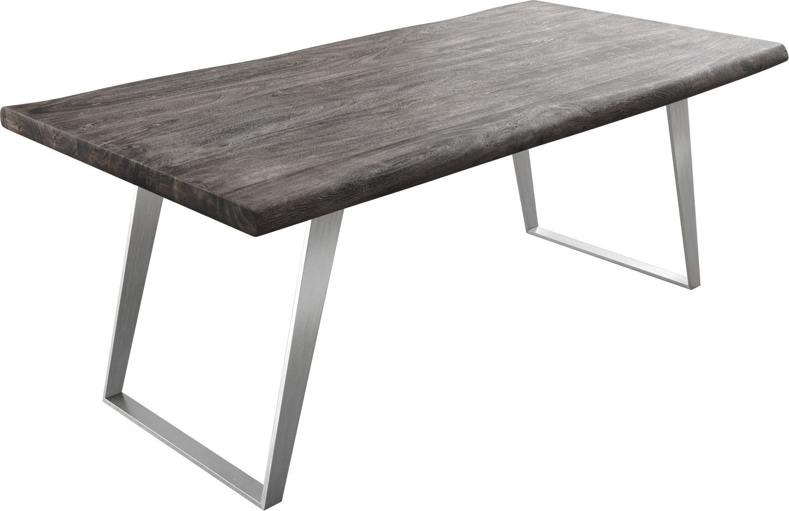 DELIFE Esstisch Edge, Akazie Platin 200x100 günstig online kaufen
