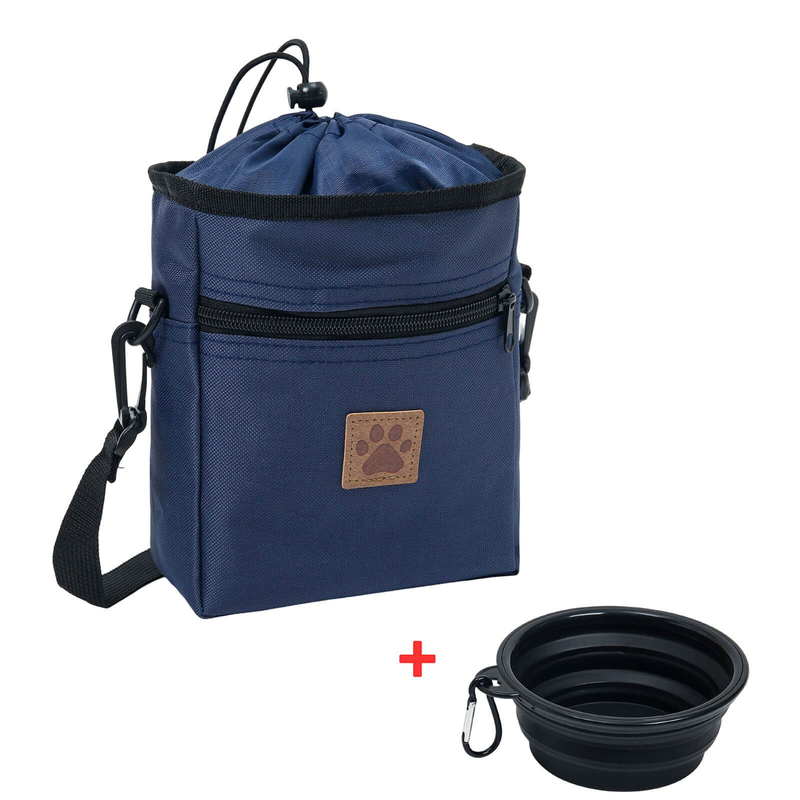 Leoberg Umhängetasche 903000, Leckerli-Tasche mit Reisenapf - Futterbeutel Hund Leckerlibeutel Napf