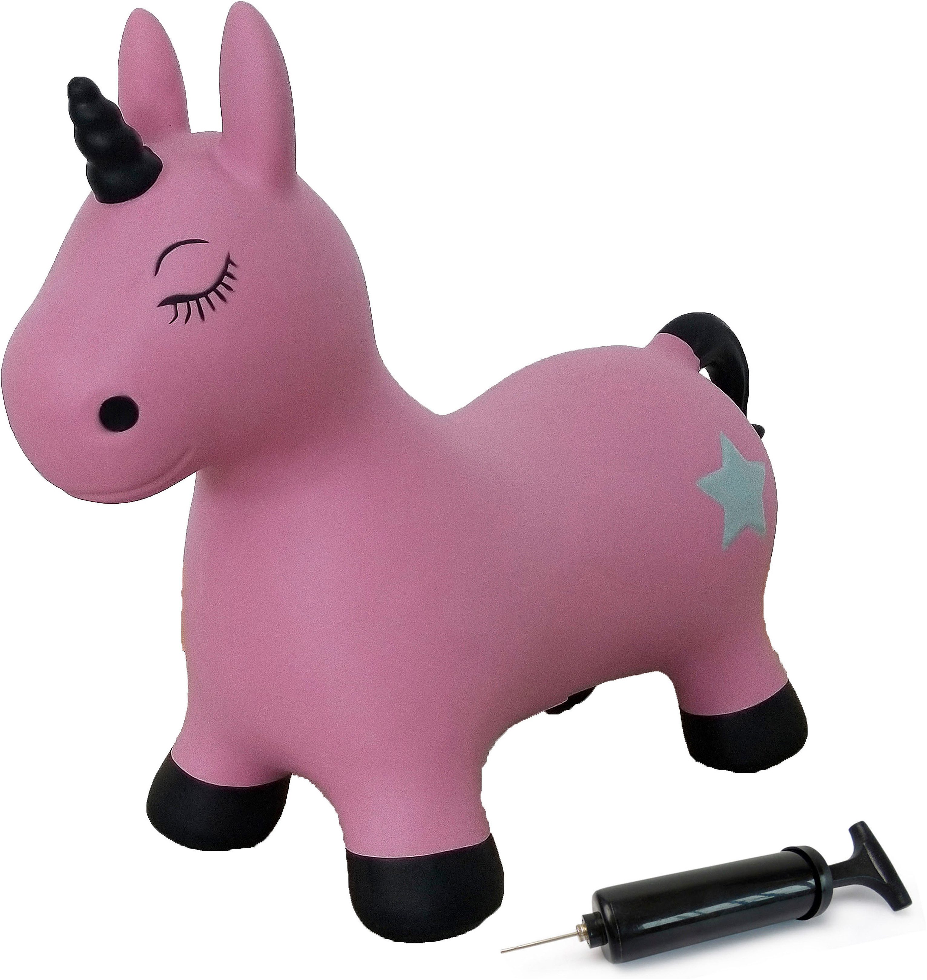 Jamara Hüpftier Einhorn, pink, inkl. Luftpumpe