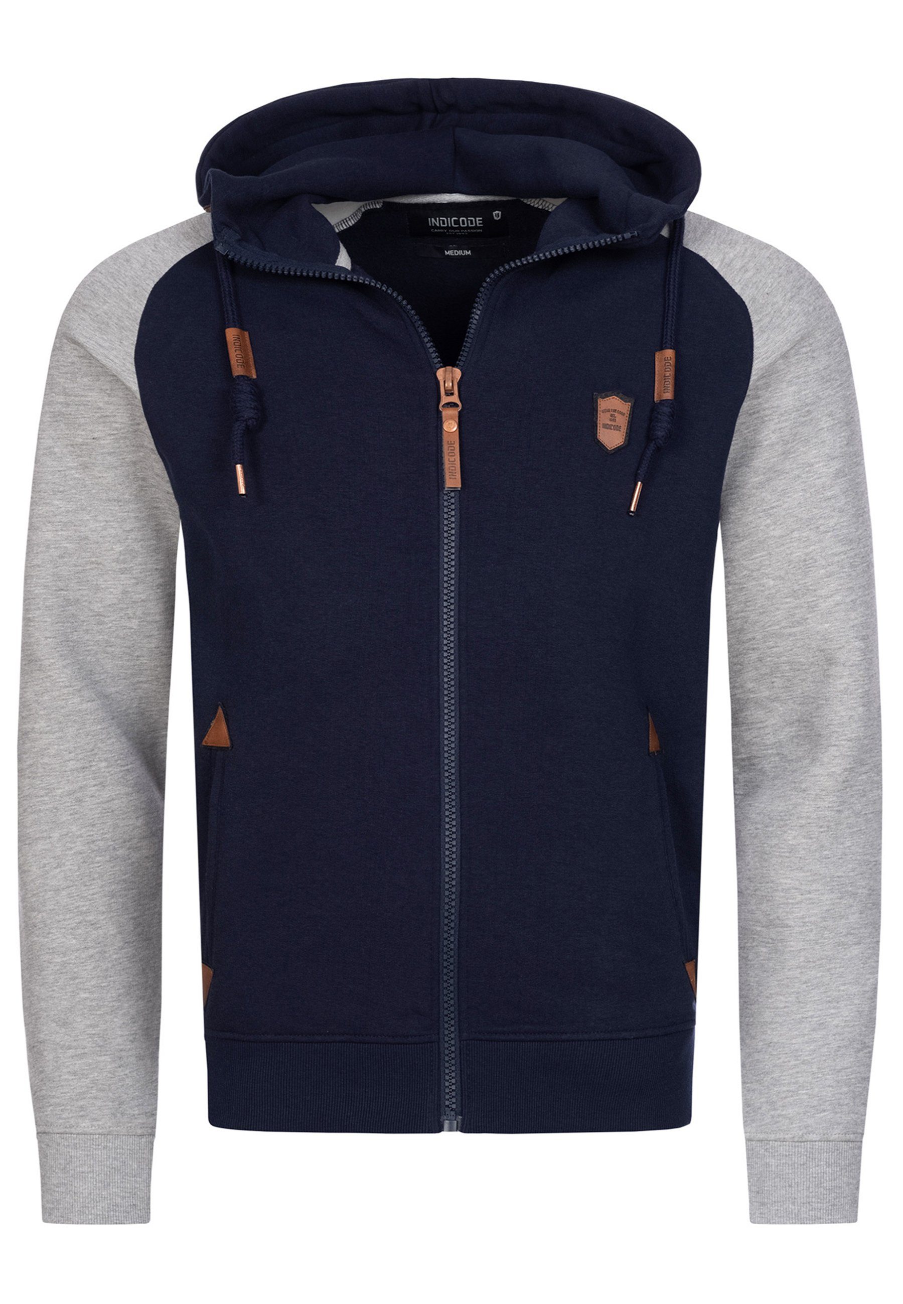 Indicode Kapuzensweatjacke Herren Arbutus Hoodie Sweatjacke Herrenjacke günstig online kaufen