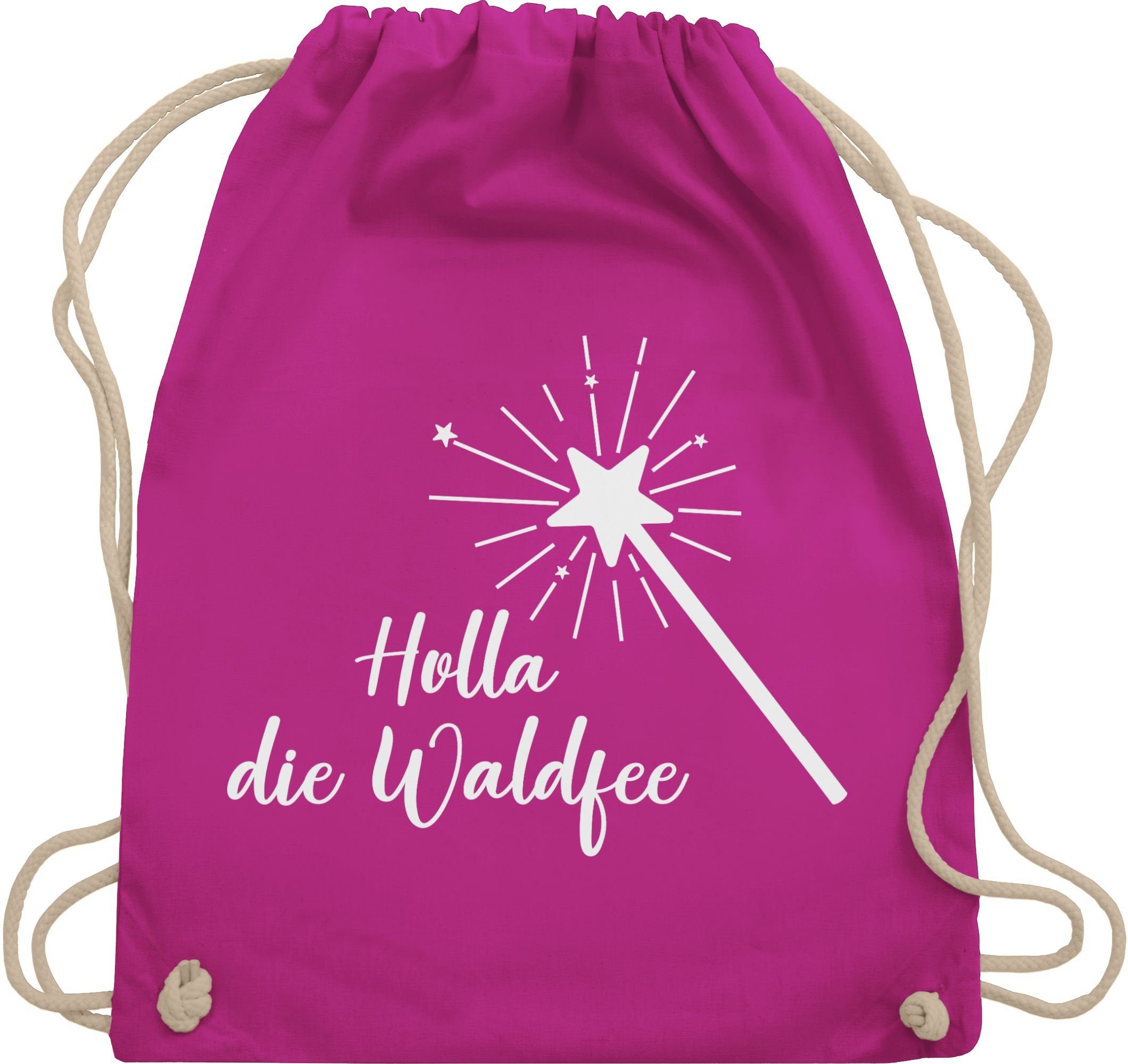 Shirtracer Turnbeutel Holla die Waldfee Kostüm Lustige Sprüche Witziger