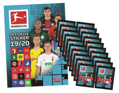 Topps Sticker »Topps Bundesliga Sticker 2019 / 2020 - Album + 20«, (Set)