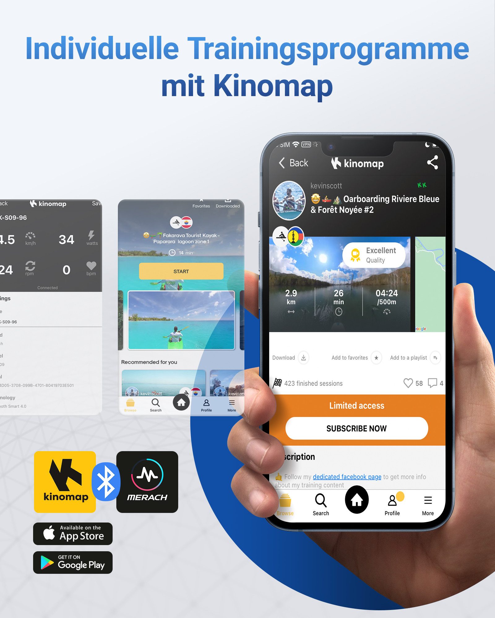 MERACH Fitnessbike Neu 4-in-1 Heimtrainer Fahrrad Klappbar, Extra Bequem & Leise, (mit 16 stufiger magnetischer Widerstand, Tabletständer, 1-tlg., Fahrrad Senioren mit LCD Monitor, Pulsmessung, Kompatibel mit Kinomap), Indoor Bike, Fitnessbikes, bis 136kg Belastbar Hometrainer Fahrrad