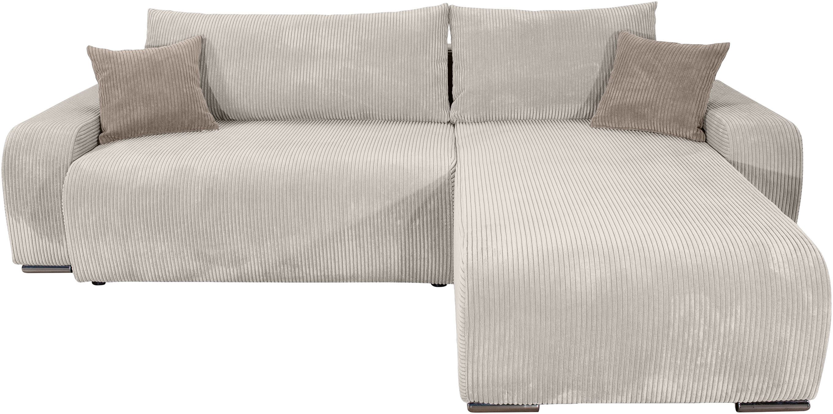 COLLECTION AB Ecksofa Pia, L-Form, Breite 237 cm, mit Schlaffunktion, inkl. günstig online kaufen
