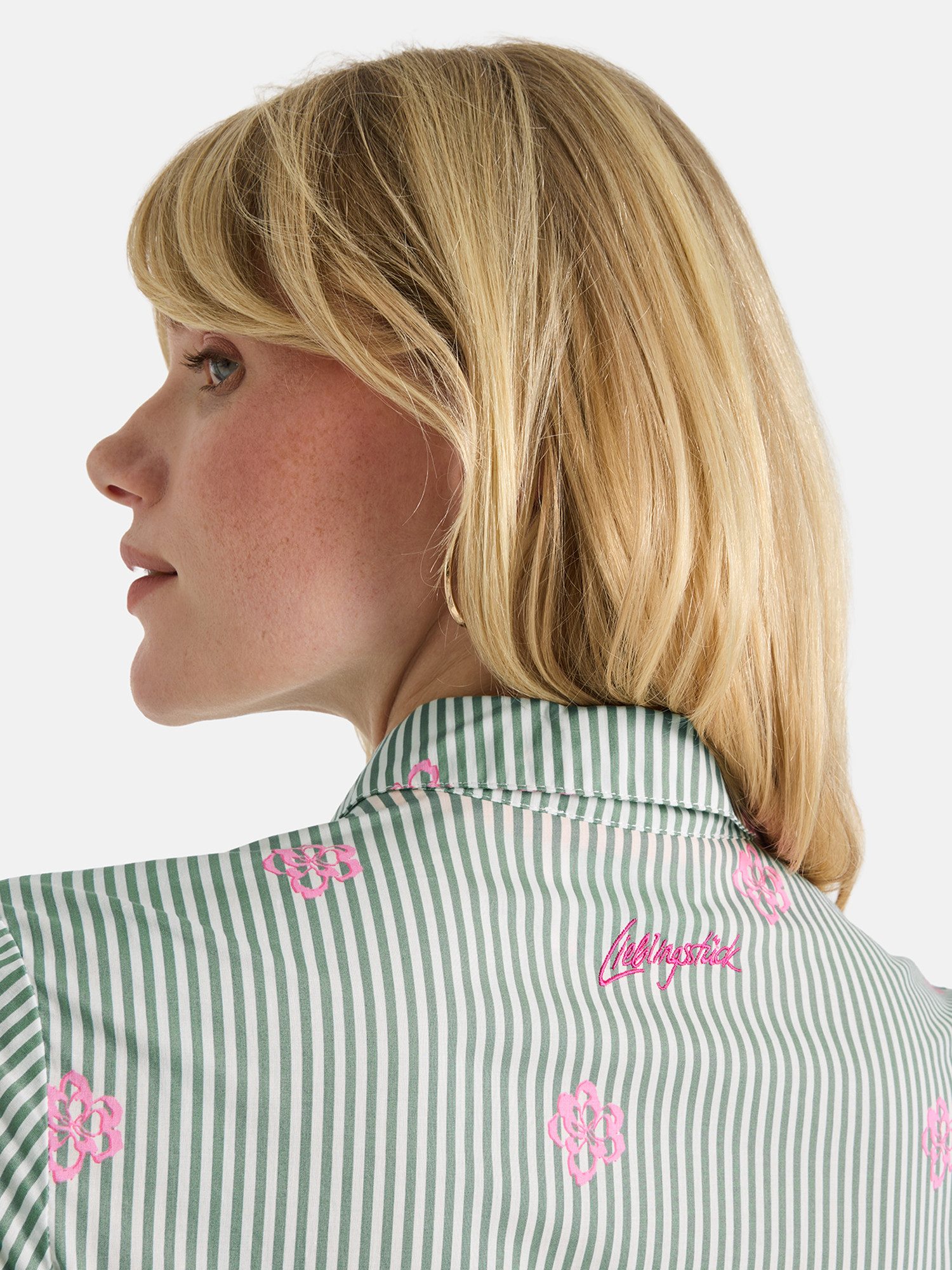 Lieblingsstück Hemdblusenkleid RolaL in Midi-Länge, kontrastfarbene Details