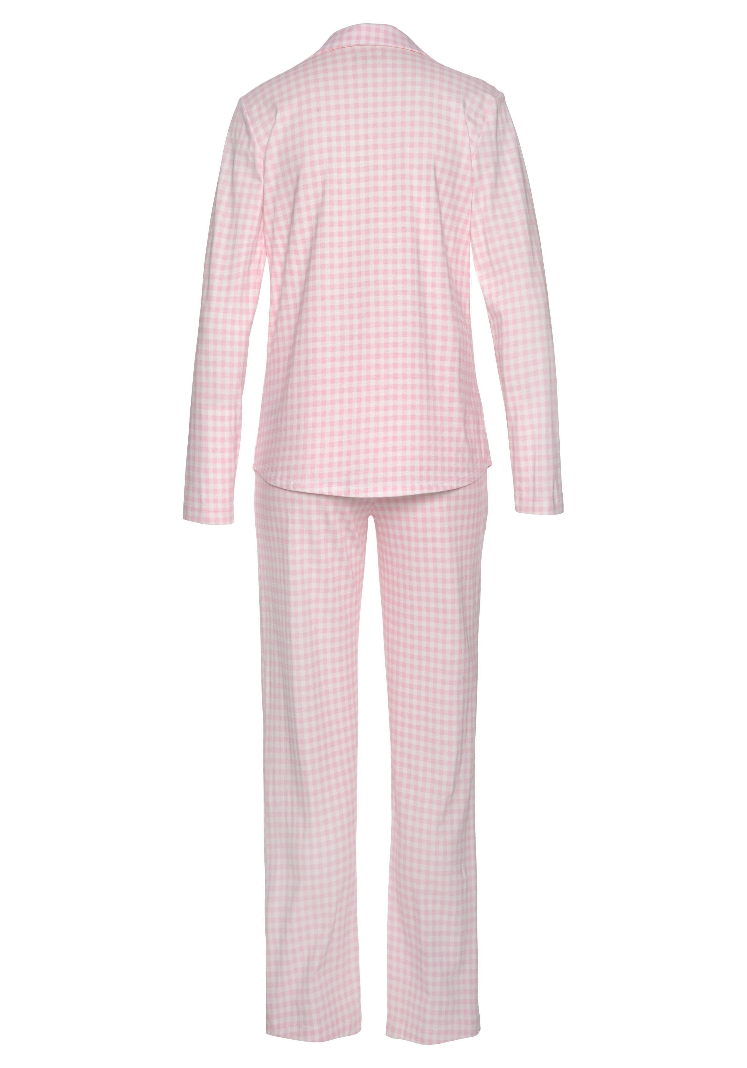 Vivance Dreams by Lascana Pyjama (Set, 2 tlg) mit feinem Karo-Muster