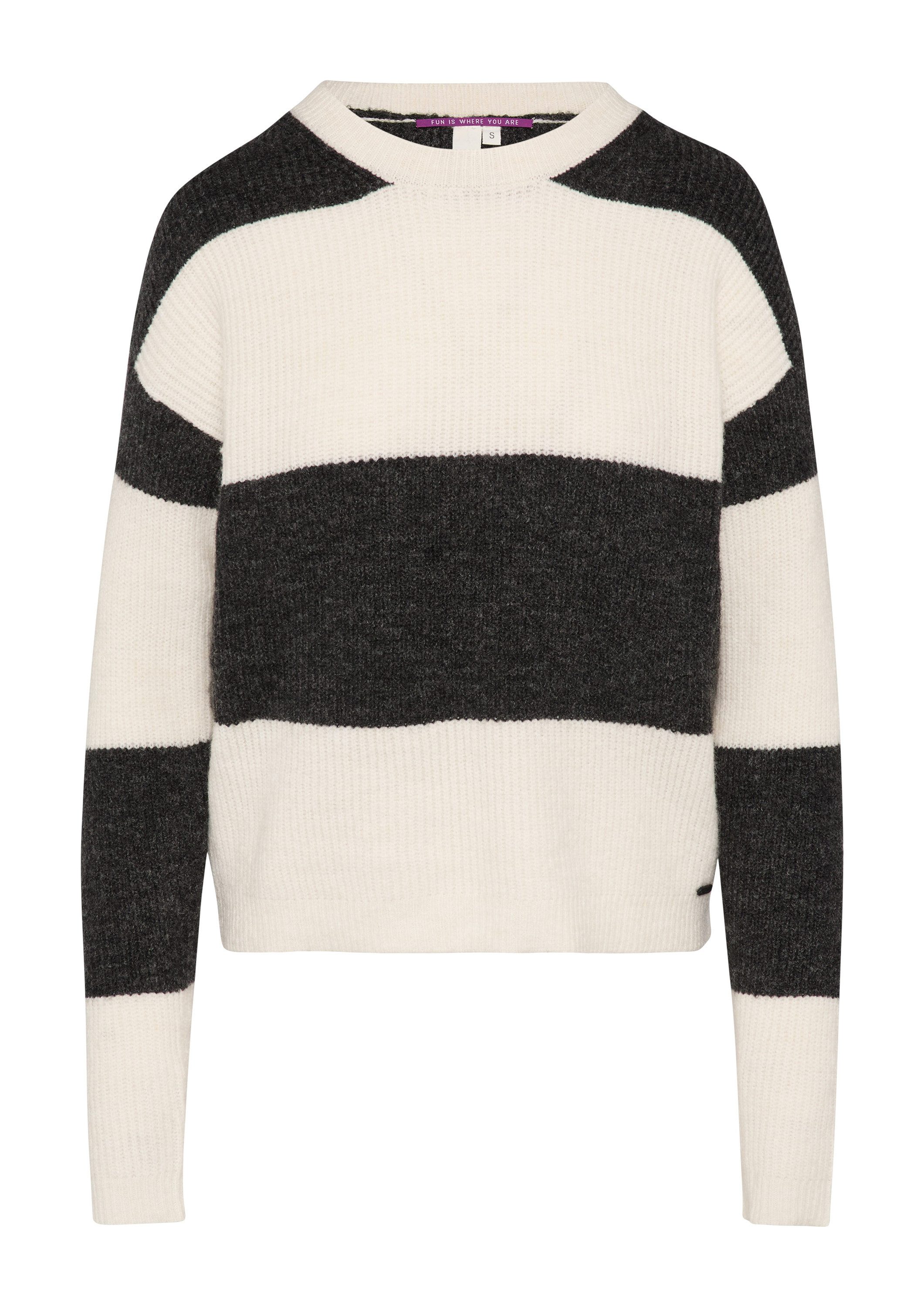 QS Longpullover Strickpullover Melierter Strickpullover mit günstig online kaufen