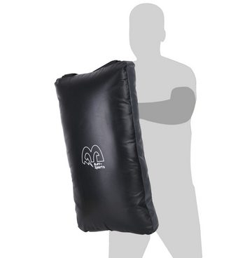 BAY-Sports Schlagpolster BLACK Wall Wandschlagpolster Wand Schlagkissen Wandmontage, 65 cm, Bodyshield ODER Wandpolster, 2 in 1, Kickboxen, Karate, MMA