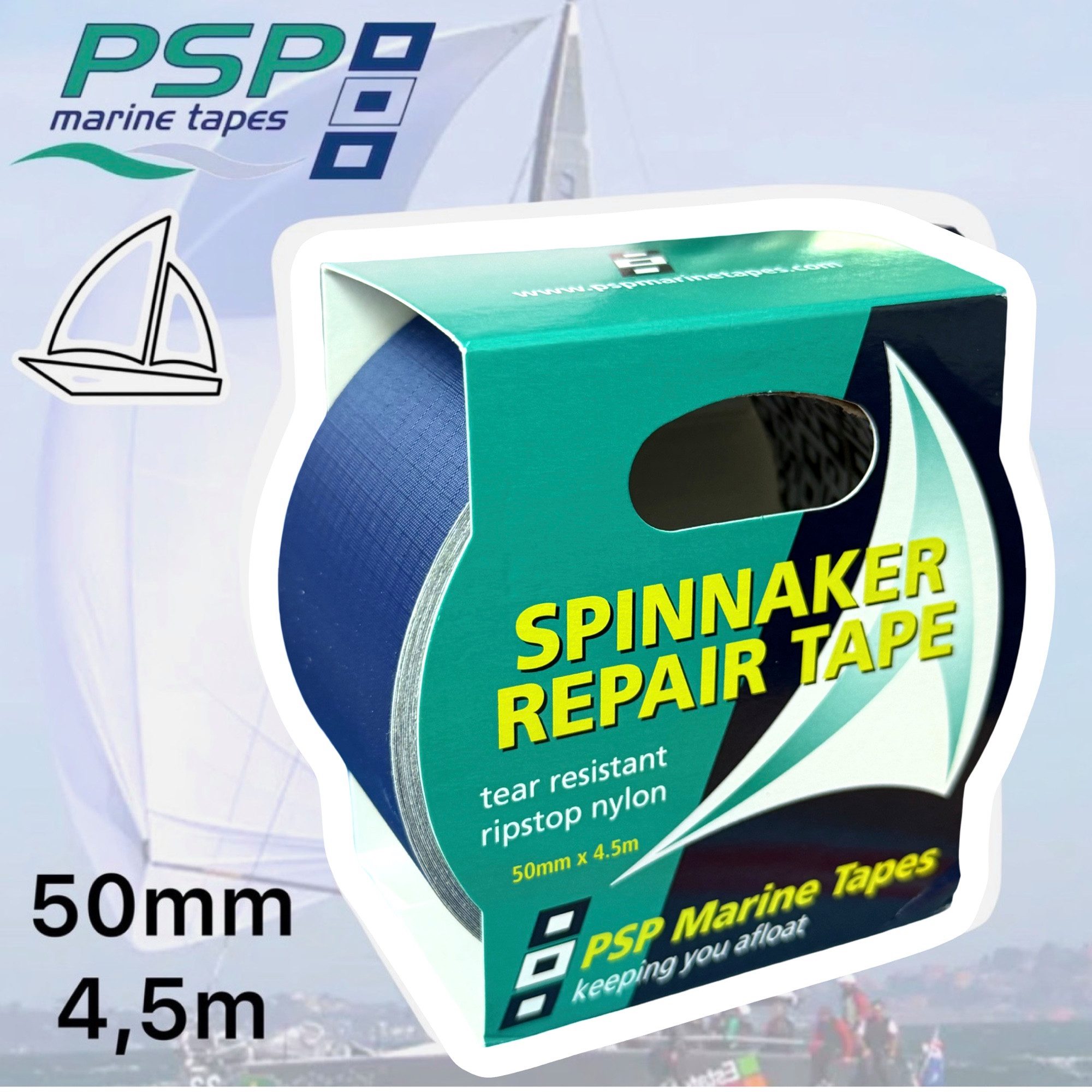 PSP Marine Tapes Motorboot PSP Segelboot Marine Ripstop Spinnaker Tape Segel Reparatur Klebeband