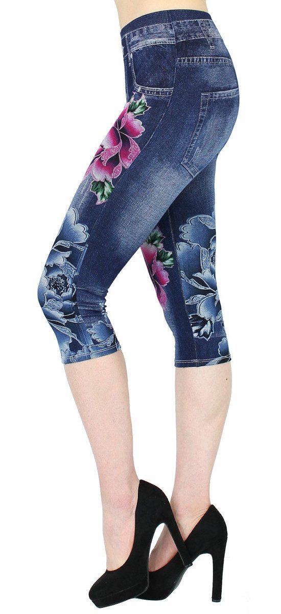 dy_mode 3/4-Leggings Damen Capri Jeggings High günstig online kaufen