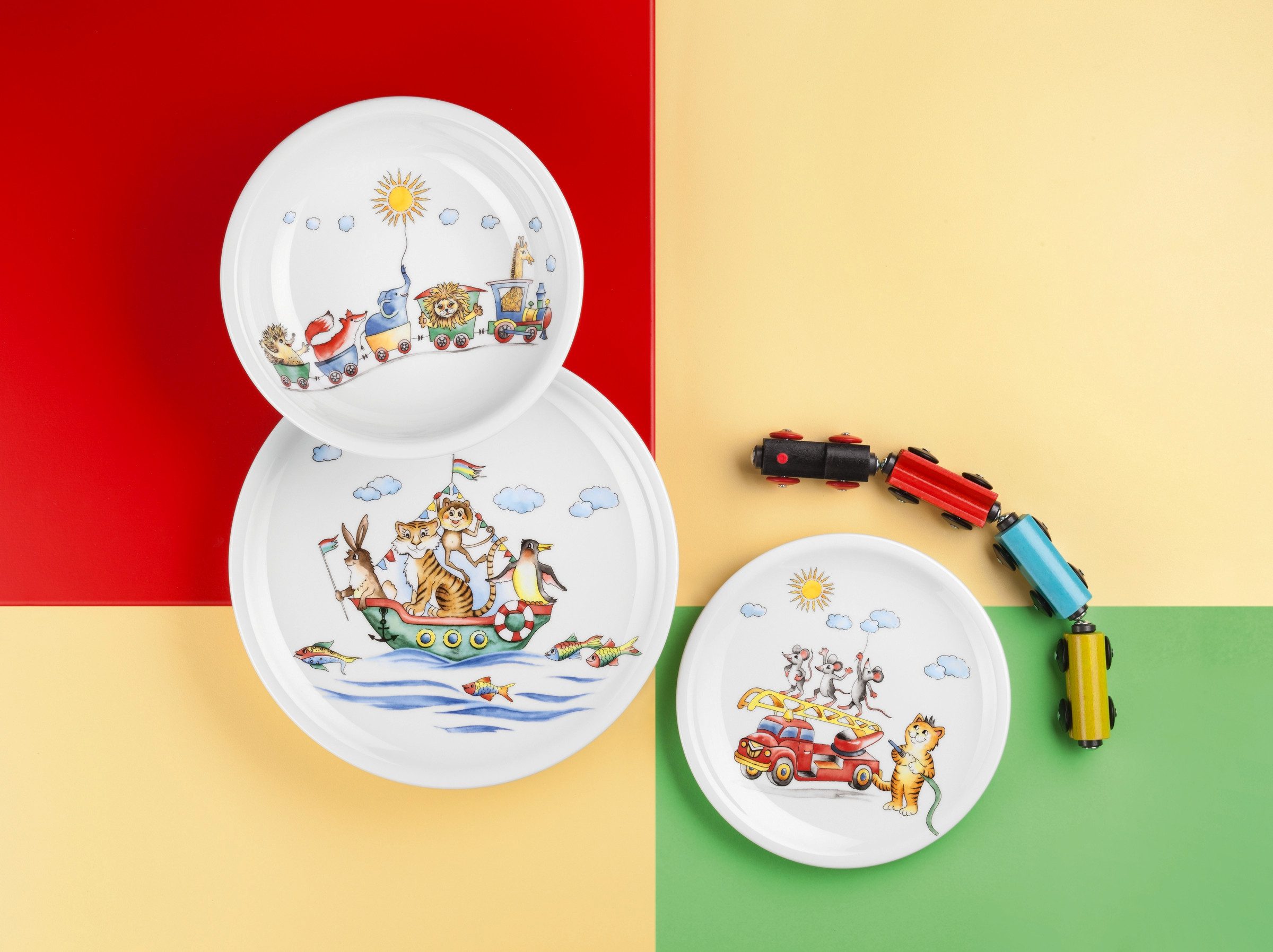 Seltmann Weiden Frühstücksteller Compact - Flinke Flitzer, (1 St), rund 19 cm