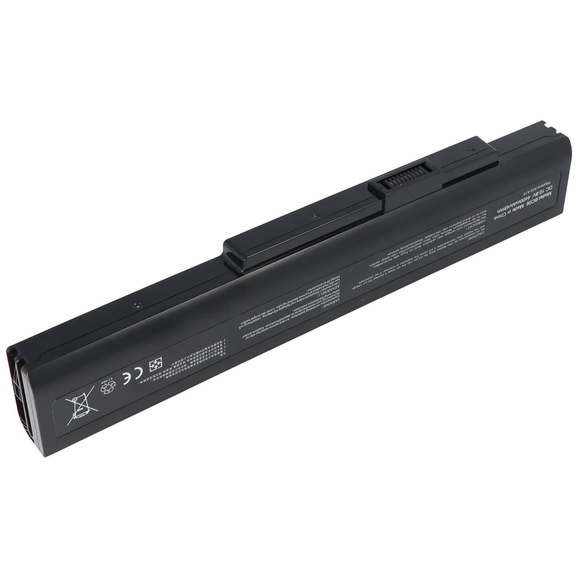 AccuCell Akku passend für den MEDION Akoya E6221 Akku, E6222, E6234 Li-Ion 10, Akku 4400 mAh (10,8 V)